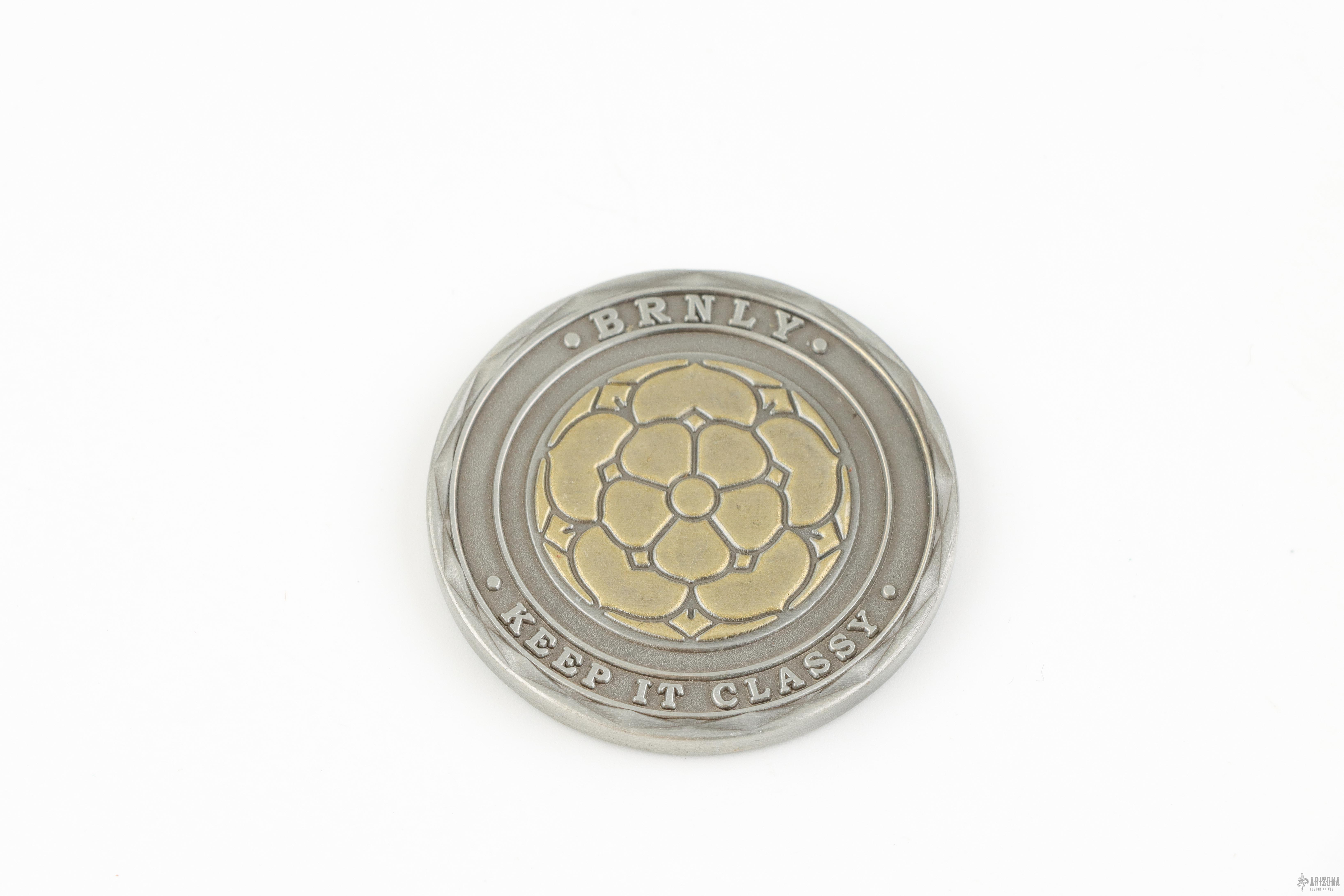 Burnley Challenge Coin - Arizona Custom Knives