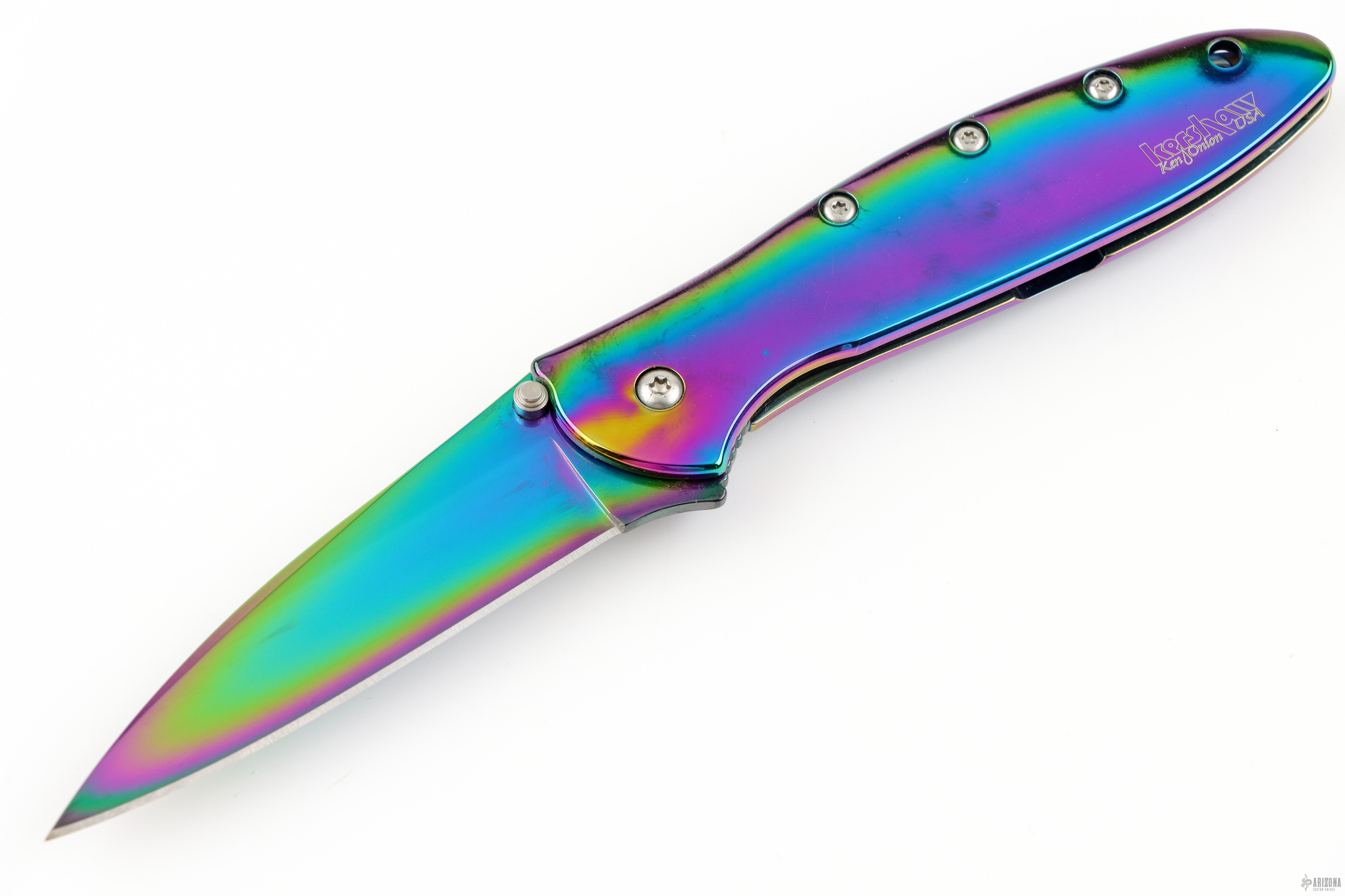 1660VIB Rainbow Leek - Arizona Custom Knives