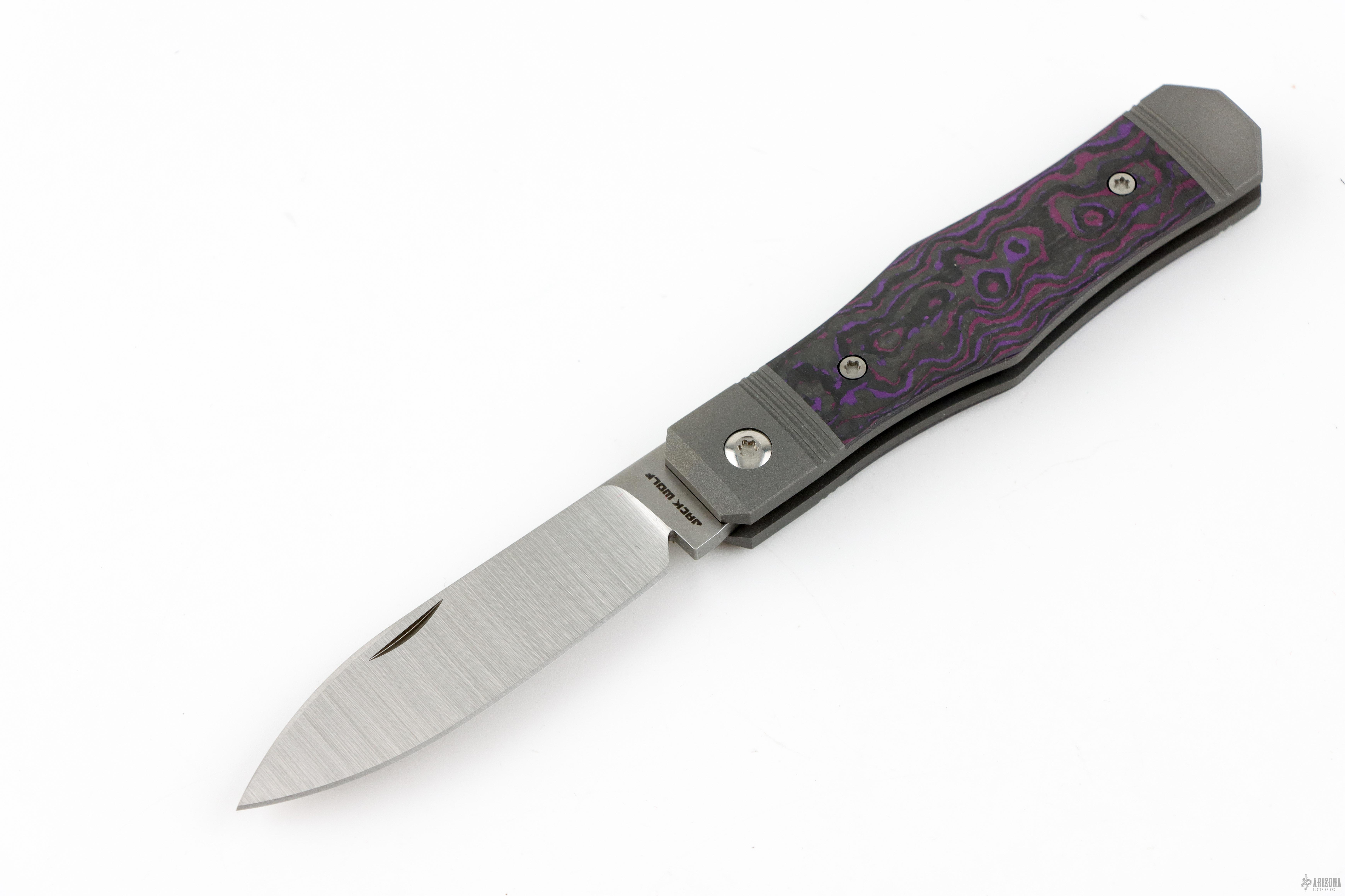Vampire Jack - Fat Carbon Purple Haze - Arizona Custom Knives