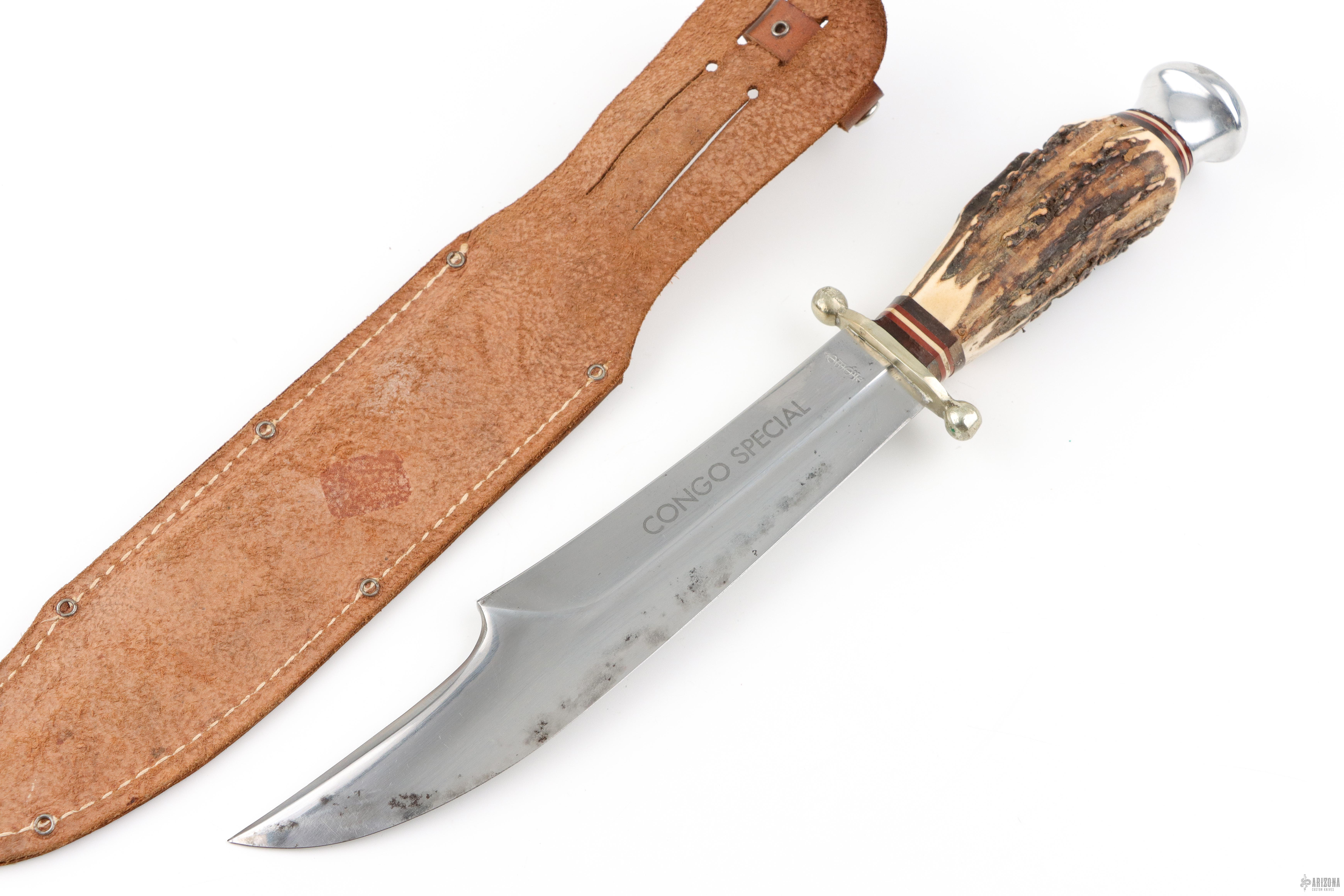 ★西洋剃刀ゾーリンゲン ★激レア【サハラキャメルライダー71】 ヴィンテージ Vintage Romo Congo Special Bowie Solingen - Arizona Custom Knives