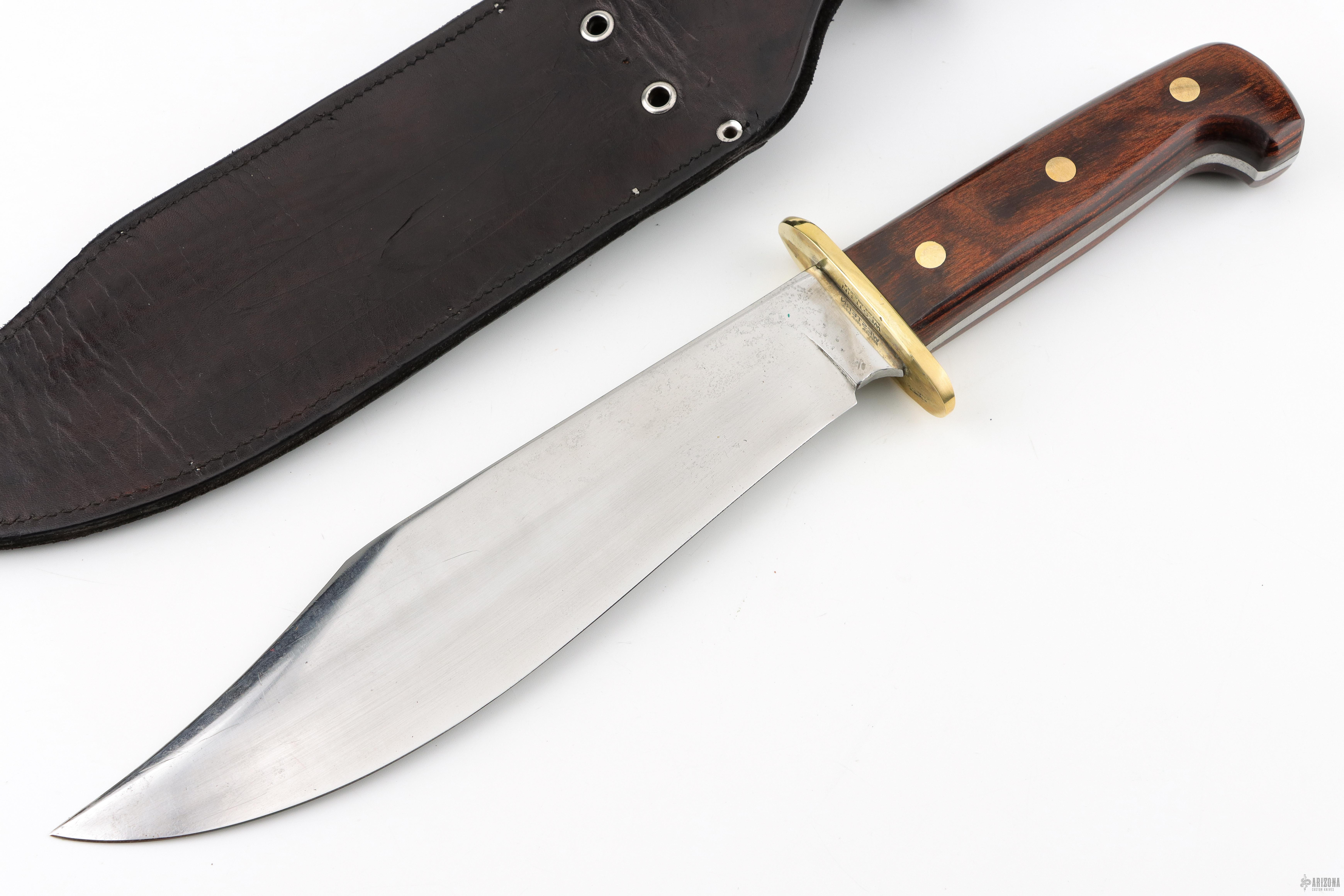 W49 Western Bowie Knife - Custom Blade Vintage Steel Damascus USA 