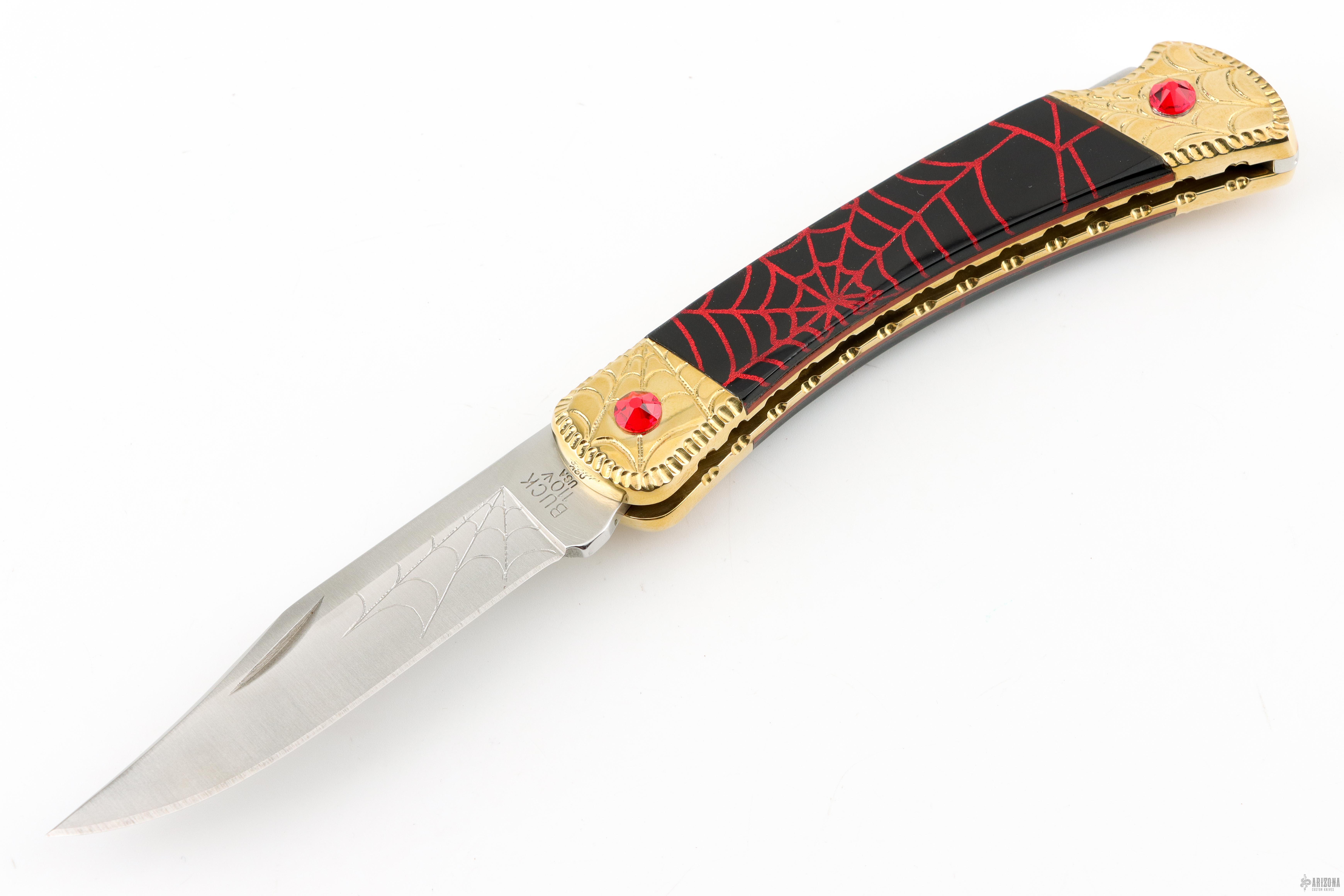 Buck Model 110 - Wild Horse Custom One-of-a-Kind Black Widow