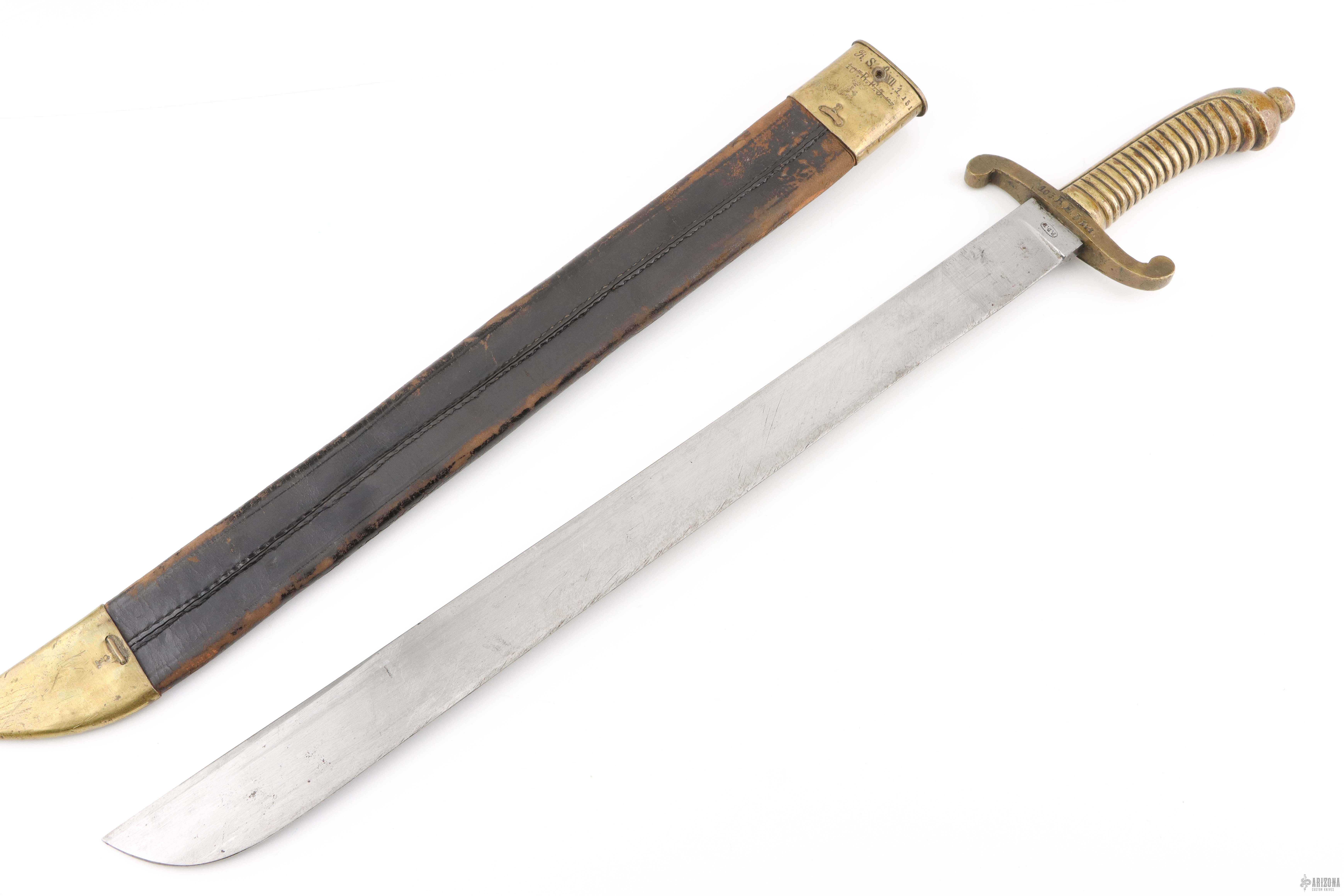 Model 1845 Saxon - German Faschinenmesser sword - Arizona Custom