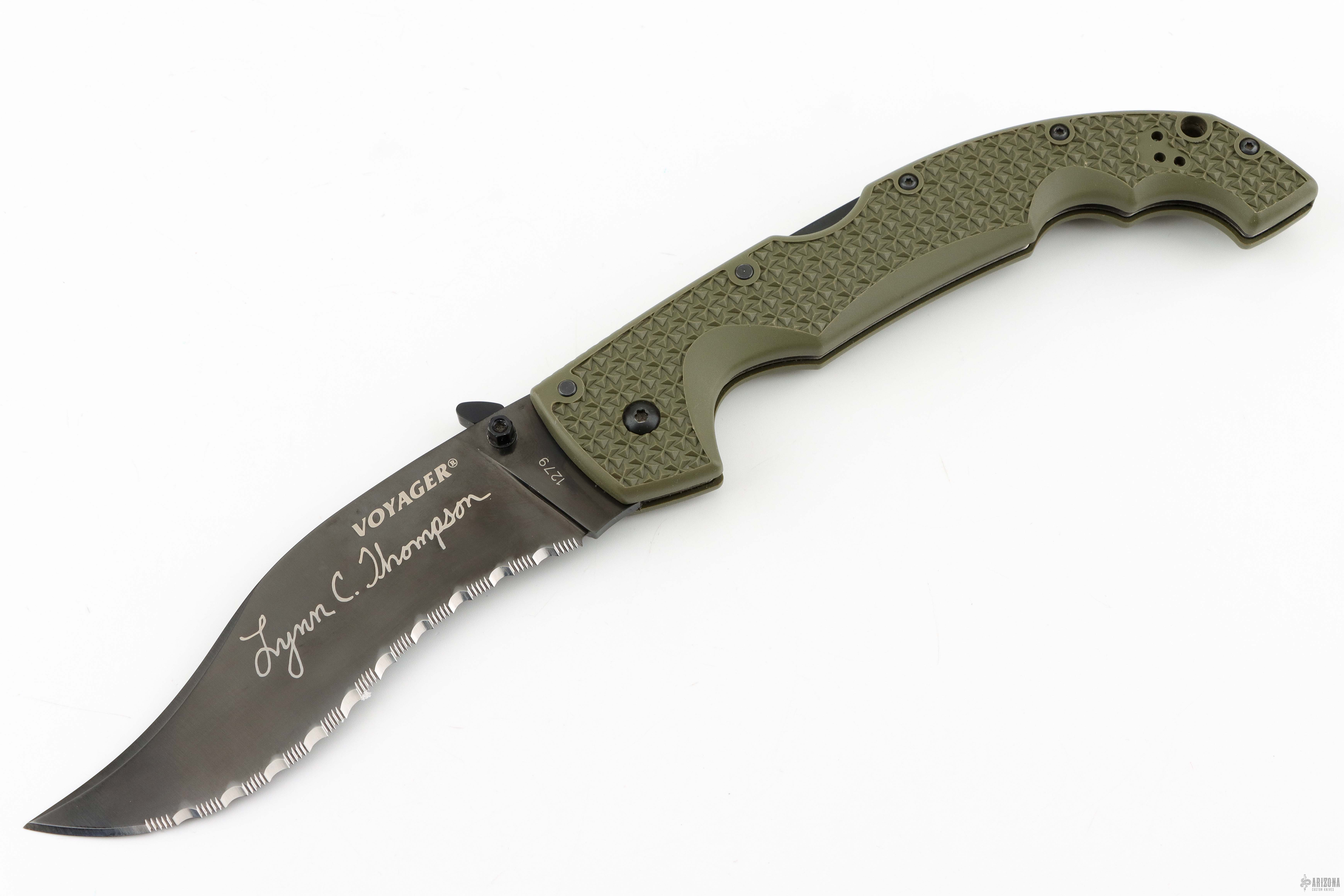 おじこんヘンダーソン、カブレラオルティズ、ロビンソントムシーバージョンソン Voyager Vaquero Lynn Thompson Signature - Arizona Custom Knives