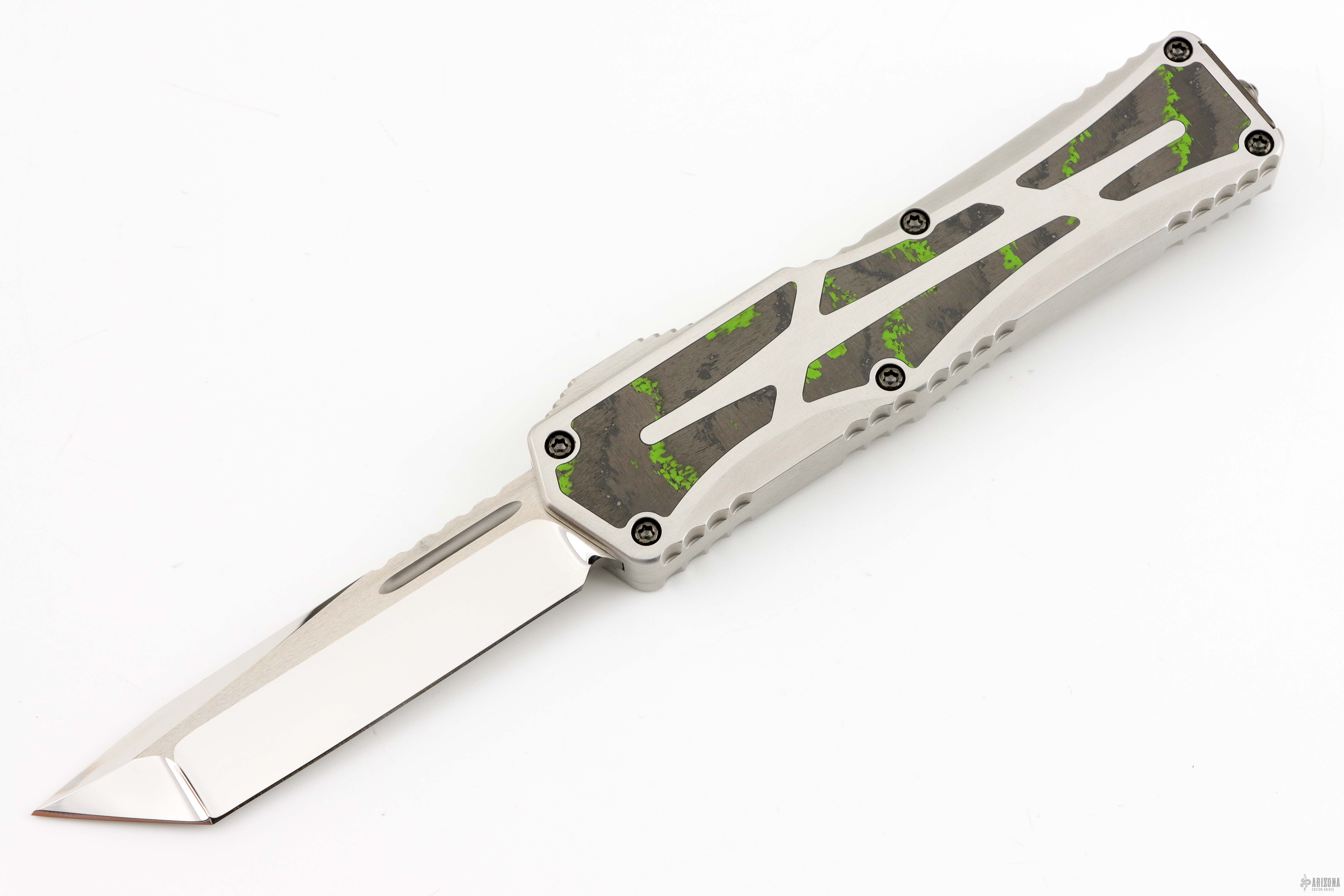 Colossus - T/E High Polish SS w/ Camo Carbon Toxic Green CF Inlays ...