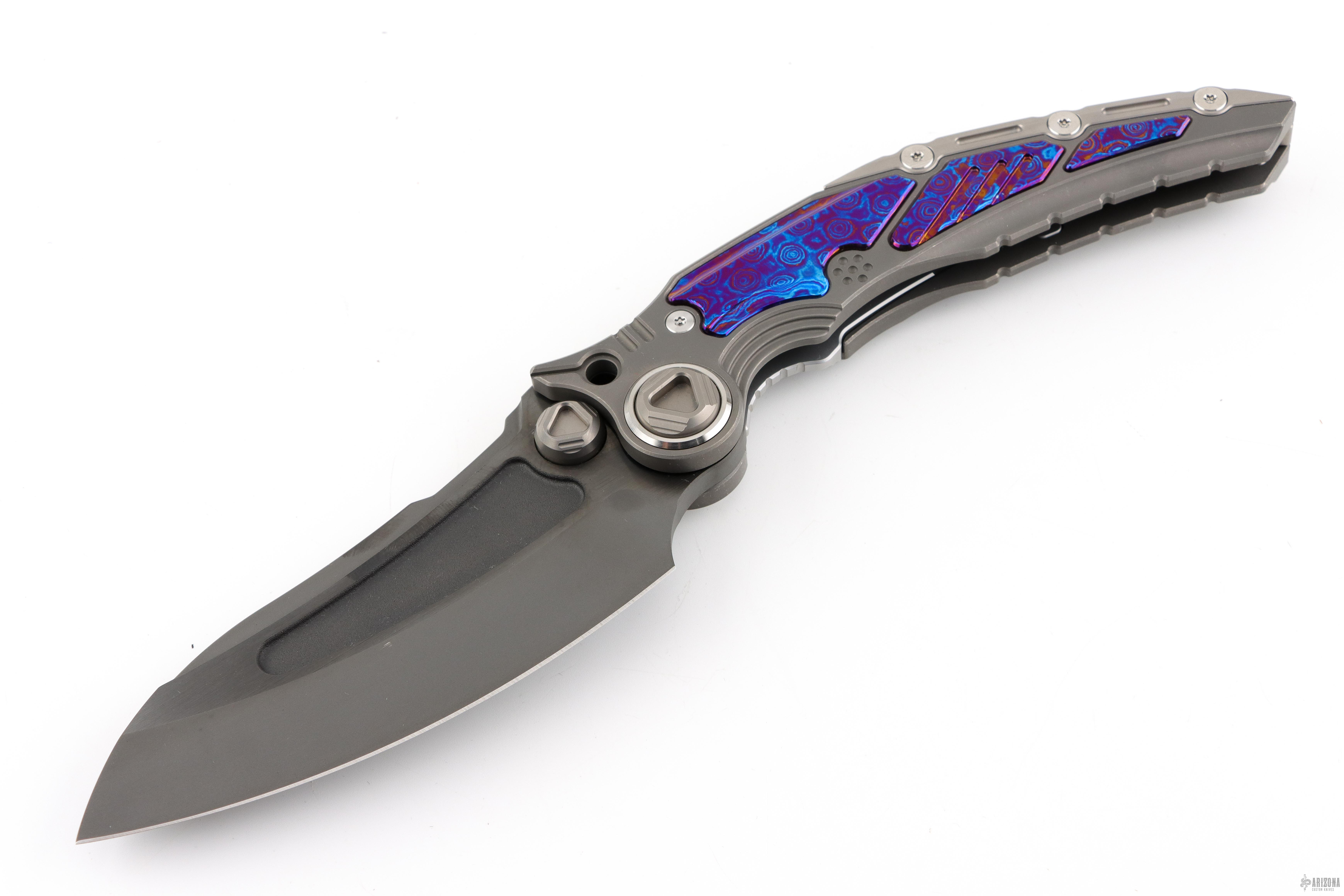 M05G Titanis - Titanium and Timascus - Arizona Custom Knives