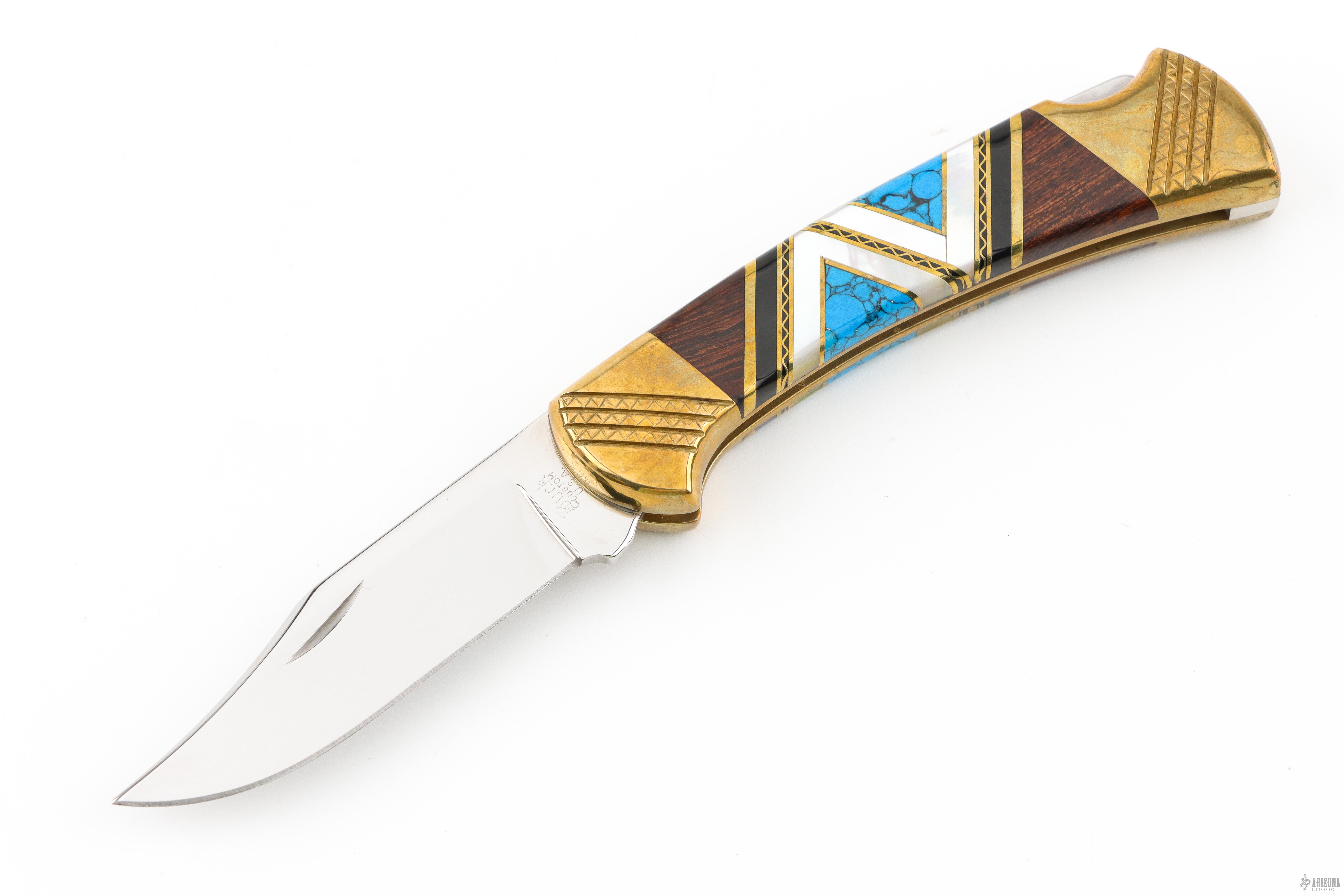 Custom Buck 112 Lockback - Lacy 1996 #0009 - Arizona Custom Knives
