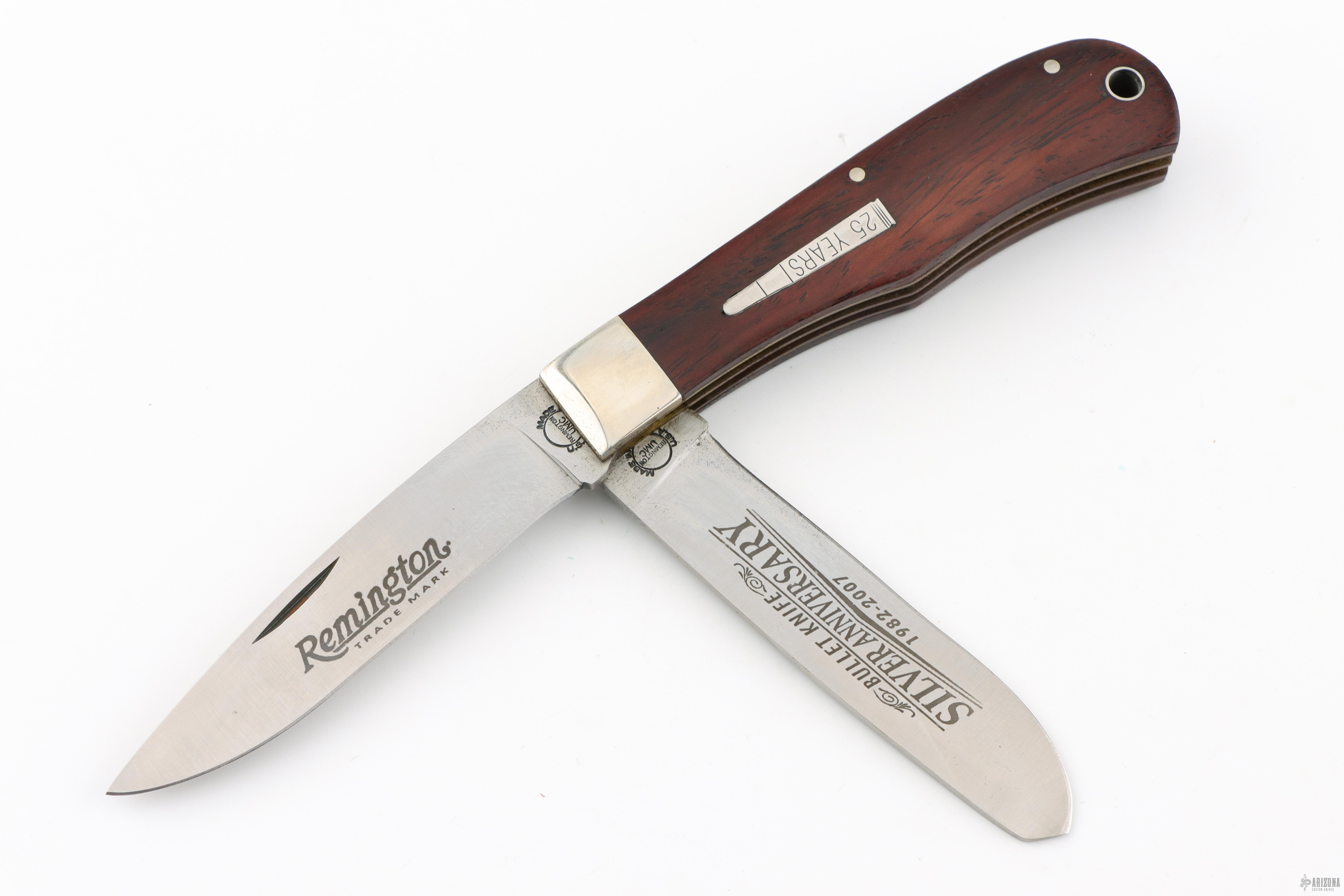 R1128 Large Bullet Knife 25th Silver Anniversary 1982-2007