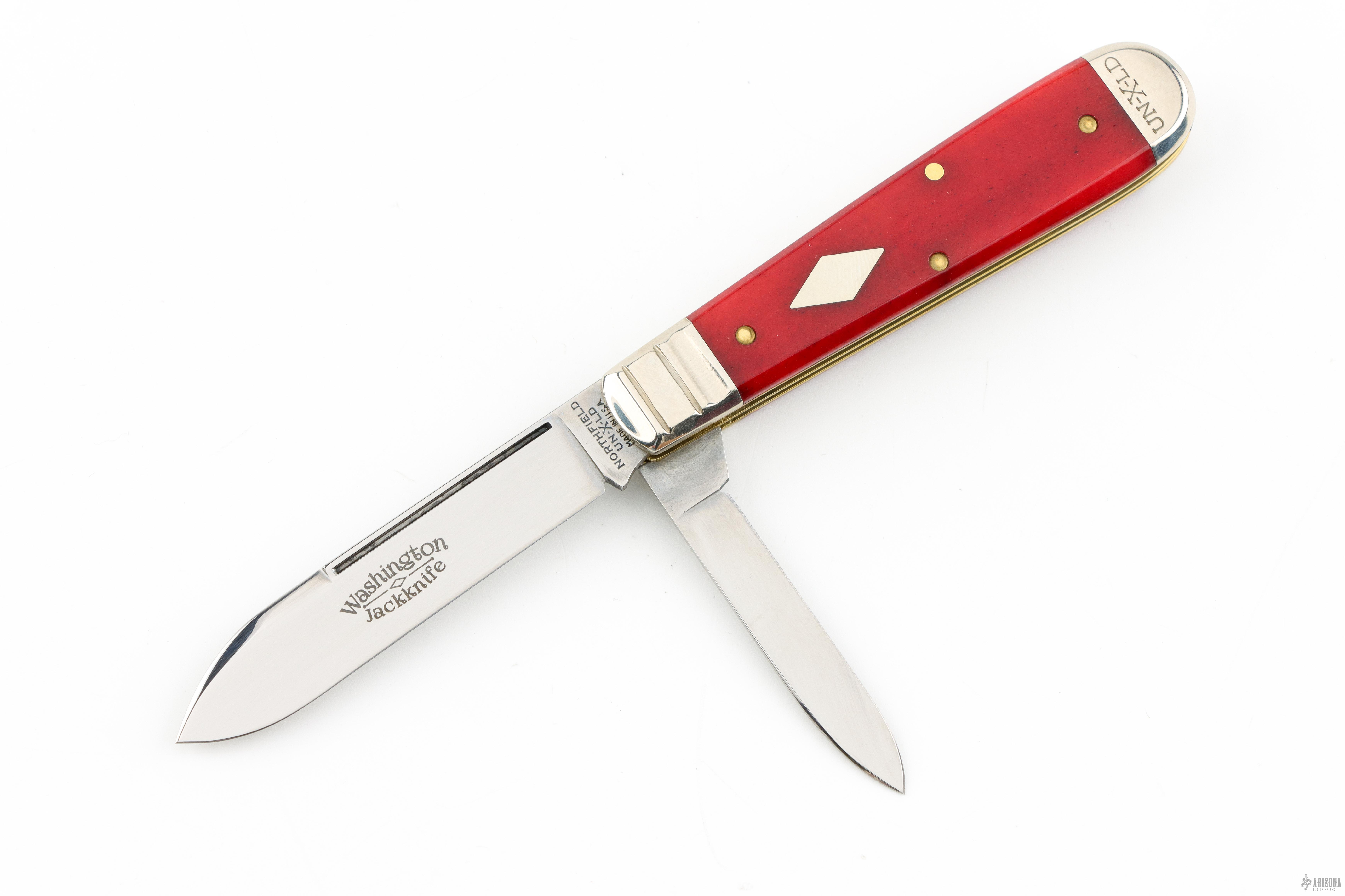 772215 2-Blade Washington Jack Knife - Blood Red Bone - Arizona