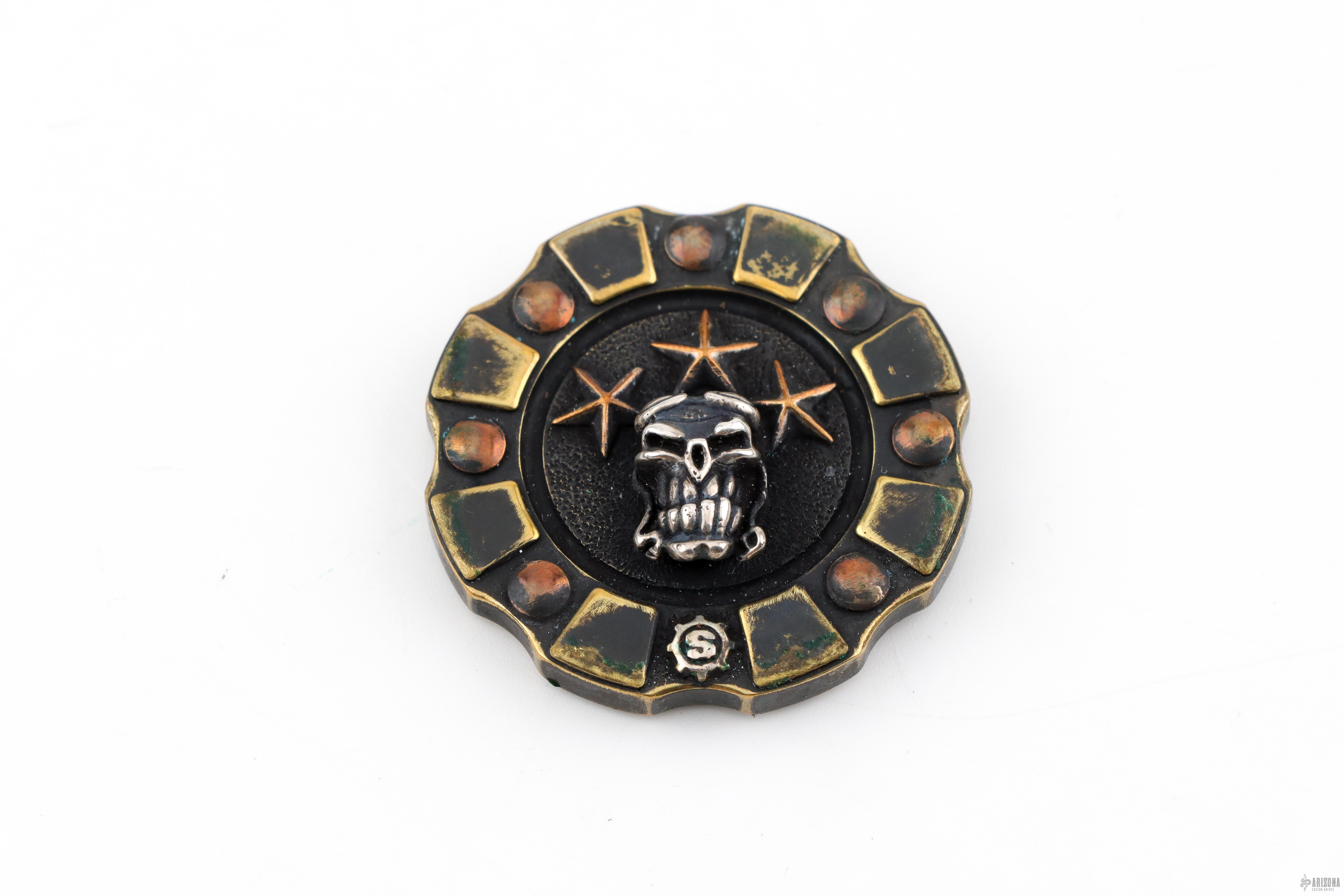 Ryk Maverick Custom Gunner Poker Chip - Arizona Custom Knives