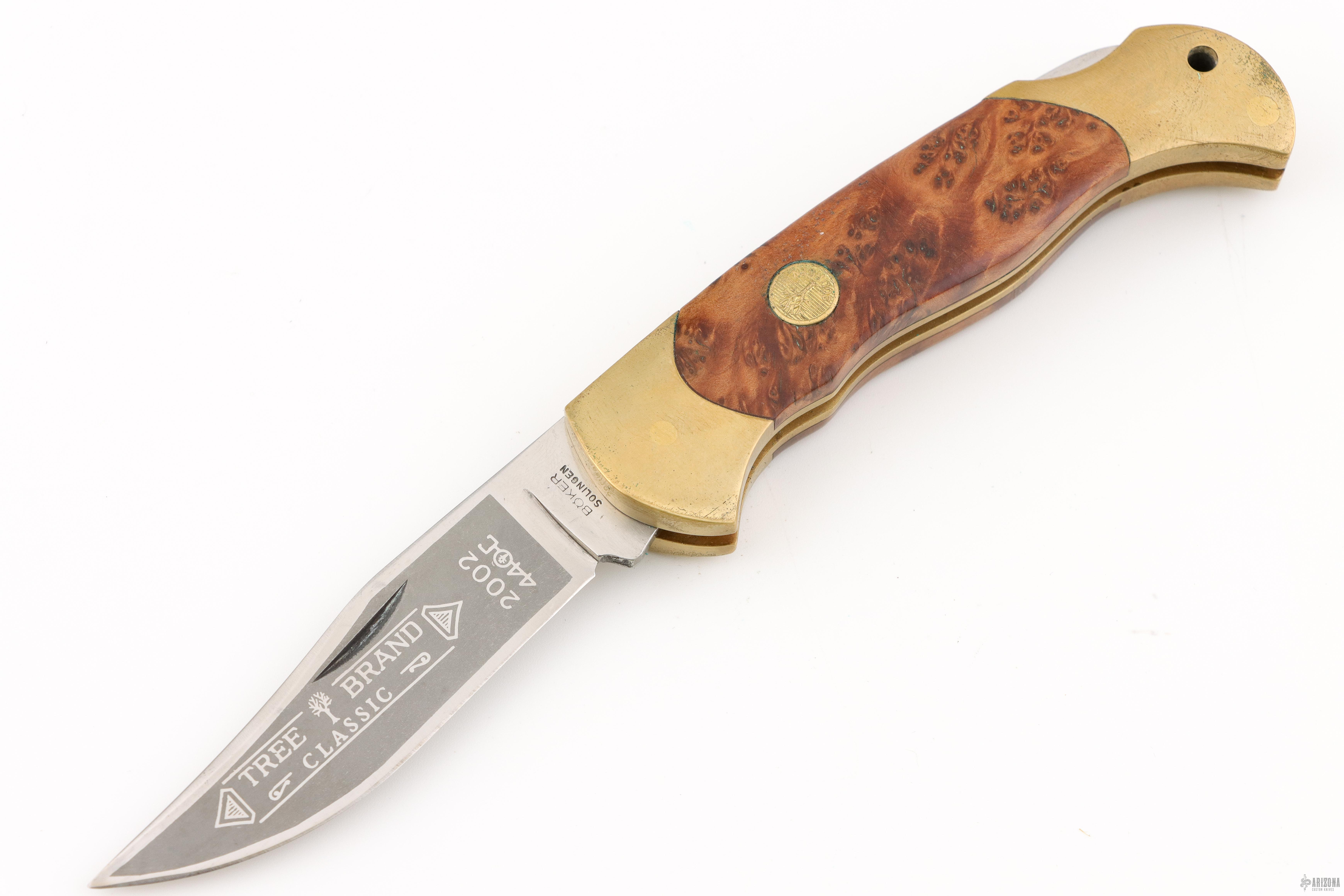 Wood Lockback Folder 2002 - Arizona Custom Knives