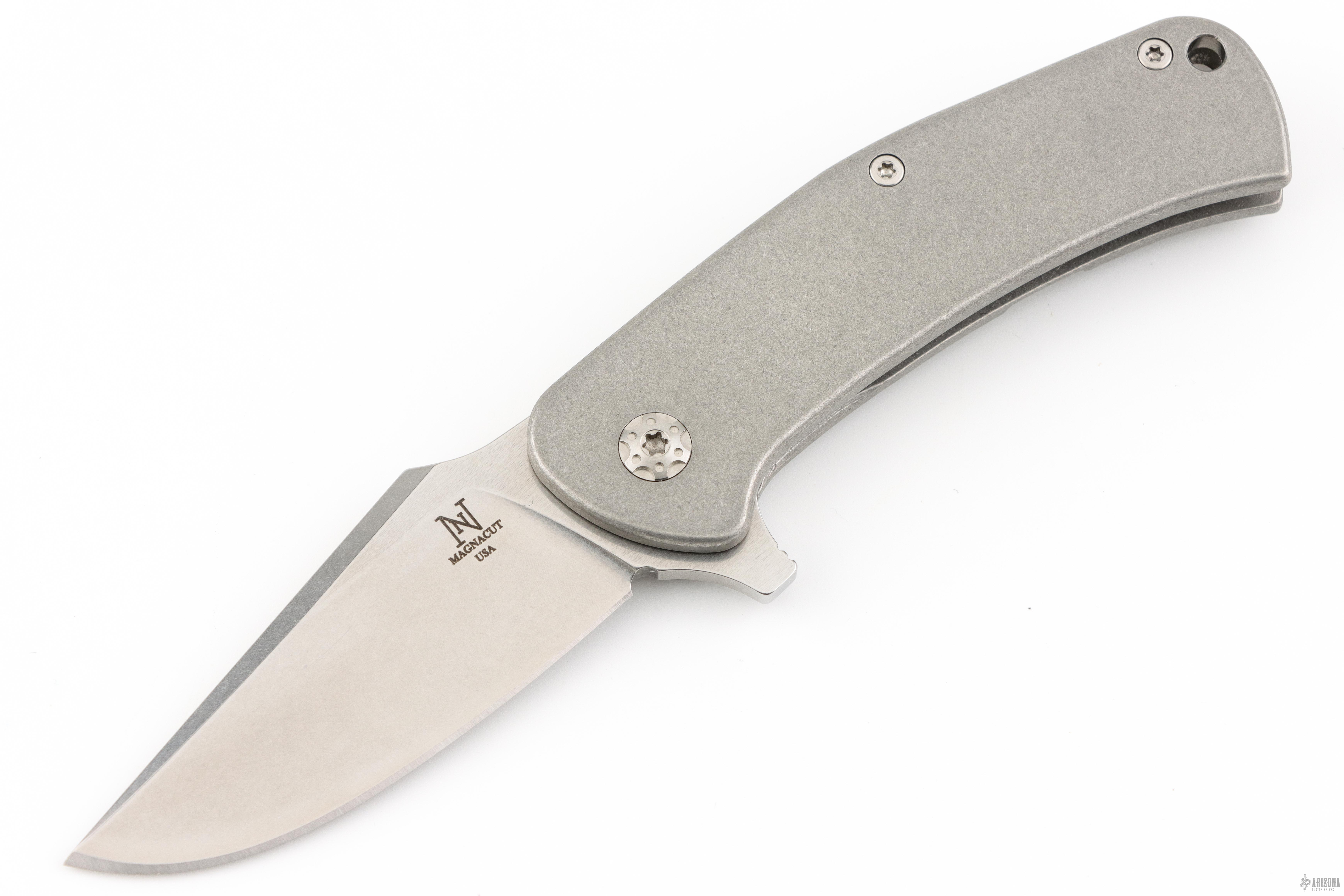 Guppy Flipper 3.5” Full Smooth Ti V3 - MagnaCut - Milled Pocket