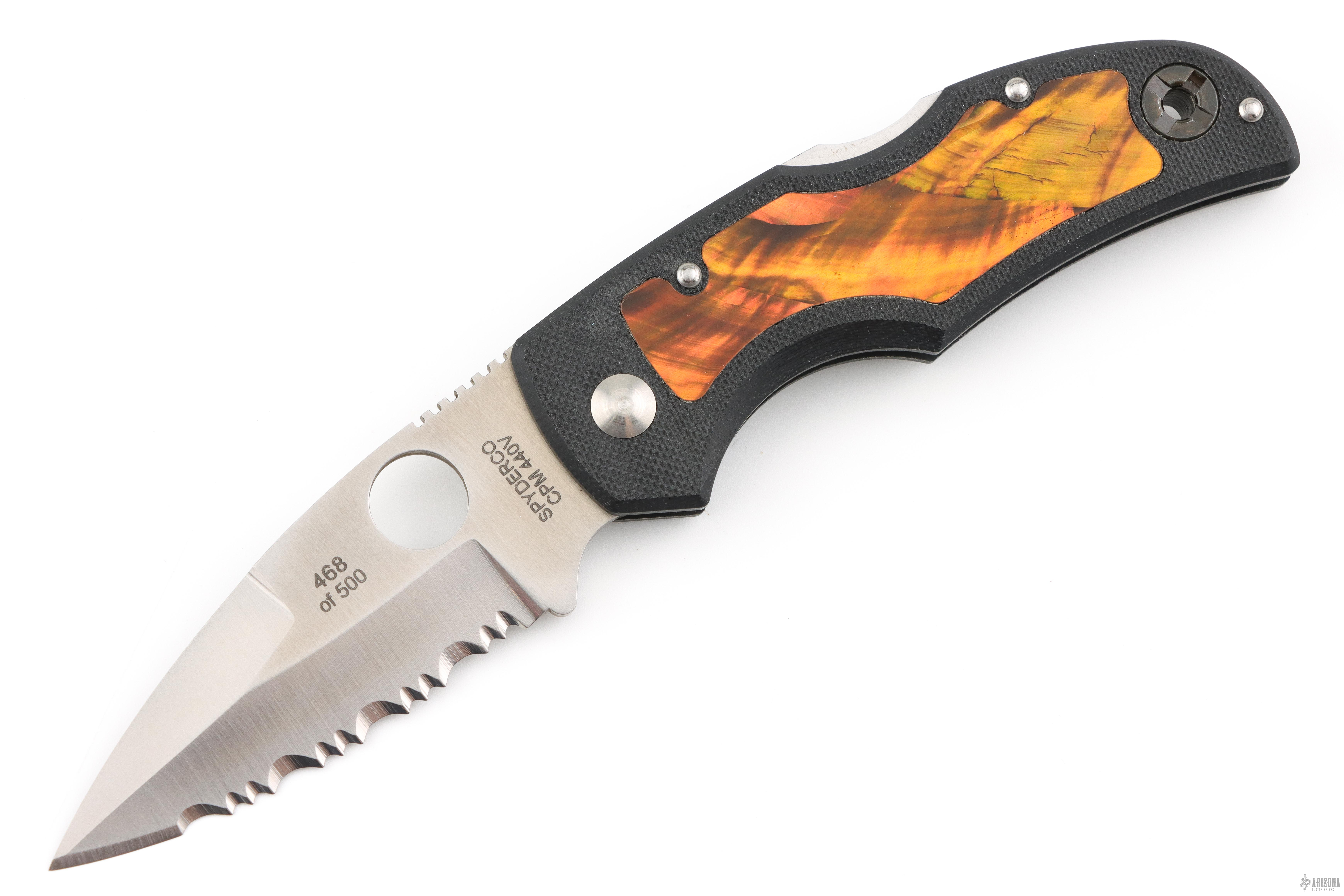 C41GPSI G10 Native - Root Beer Inlay #468/500 - Arizona Custom Knives