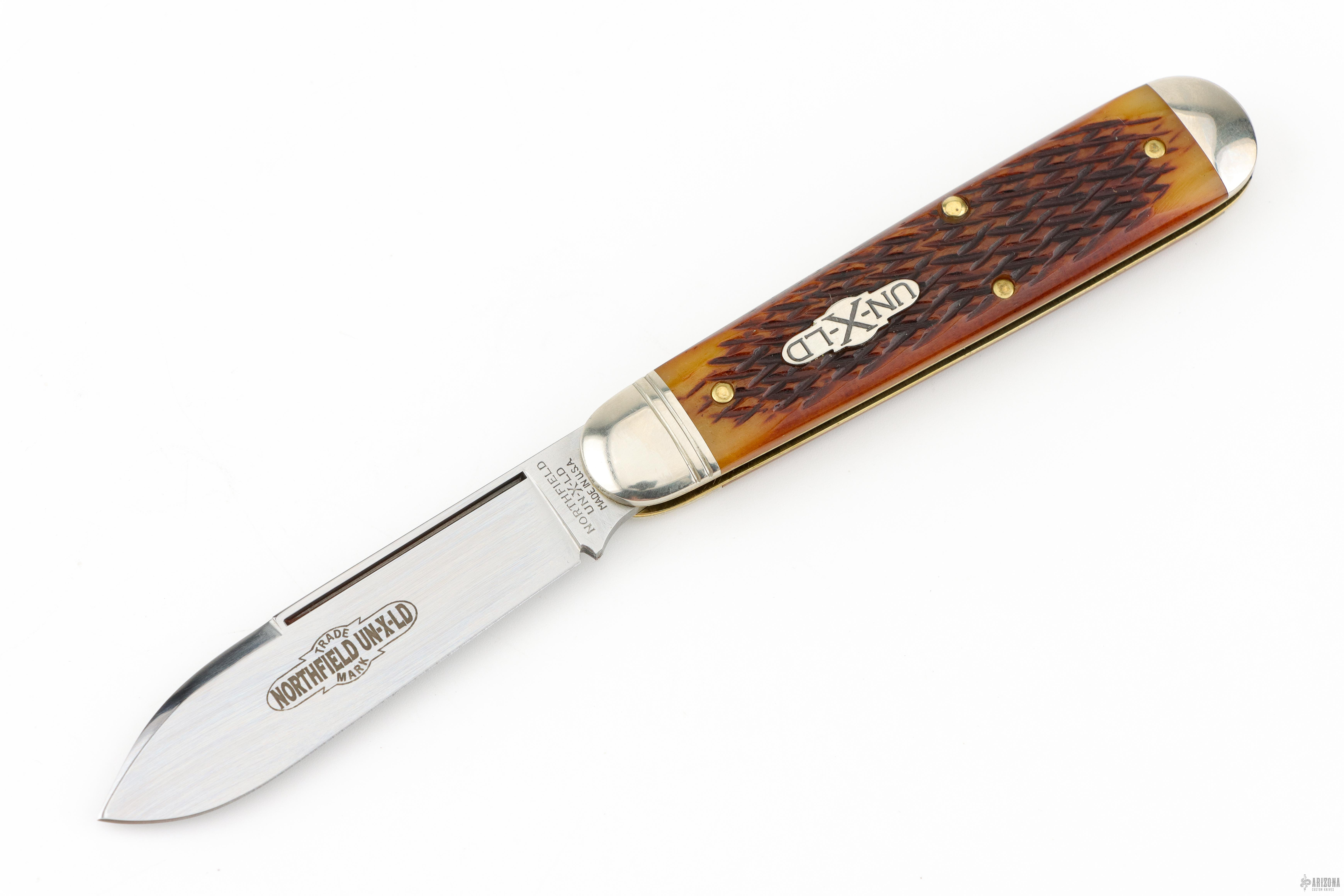 782117 American Jack - Golden Brown Jigged Bone - Arizona Custom