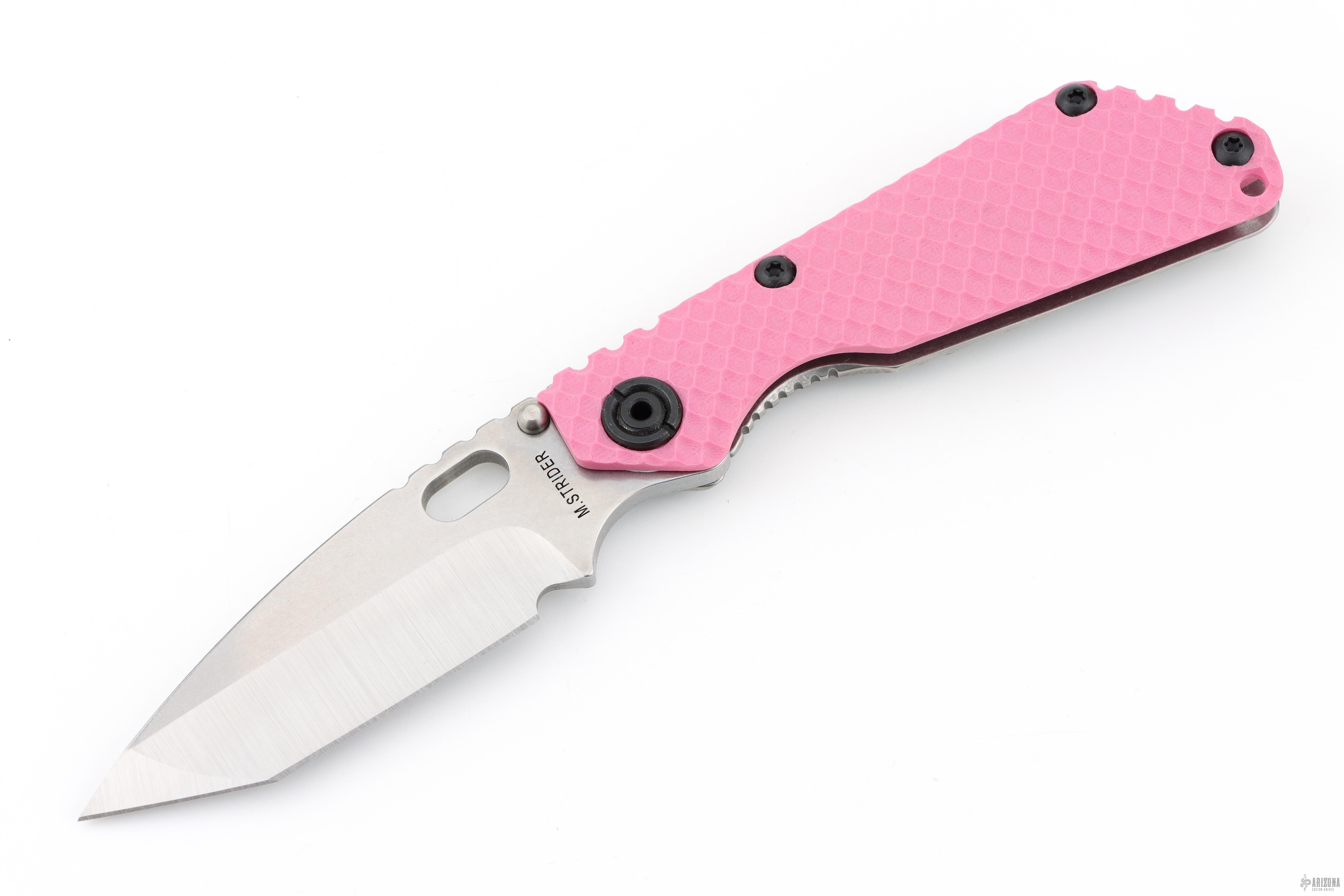 SNG DGG Tanto - Pink G-10 - MagnaCut - Arizona Custom Knives