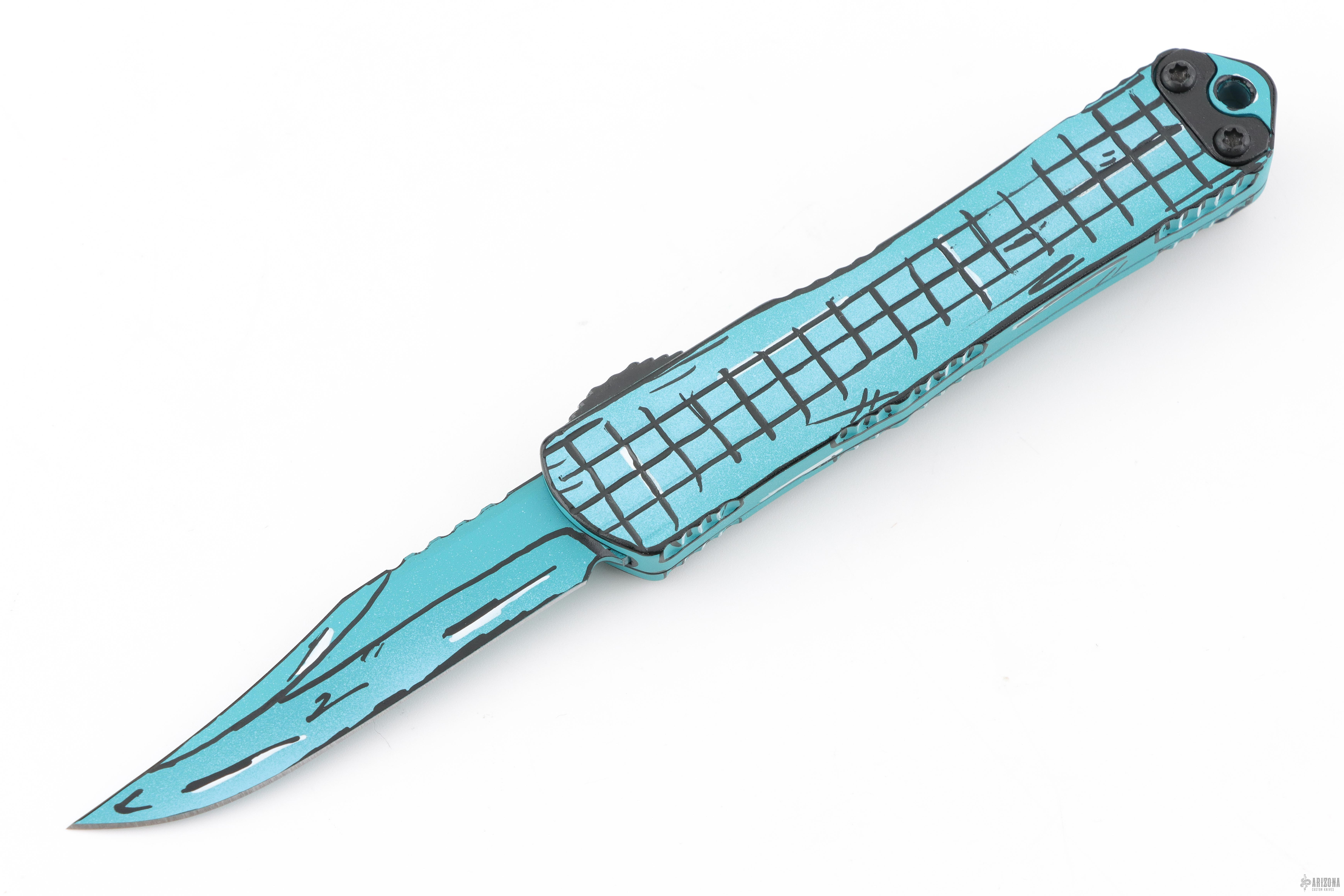 ✨グラビトンセラミックSuper M999 END 携帯用 H022BF-CS-TQ Manticore-S Bowie Turquoise Cel Shading Grenade Grip