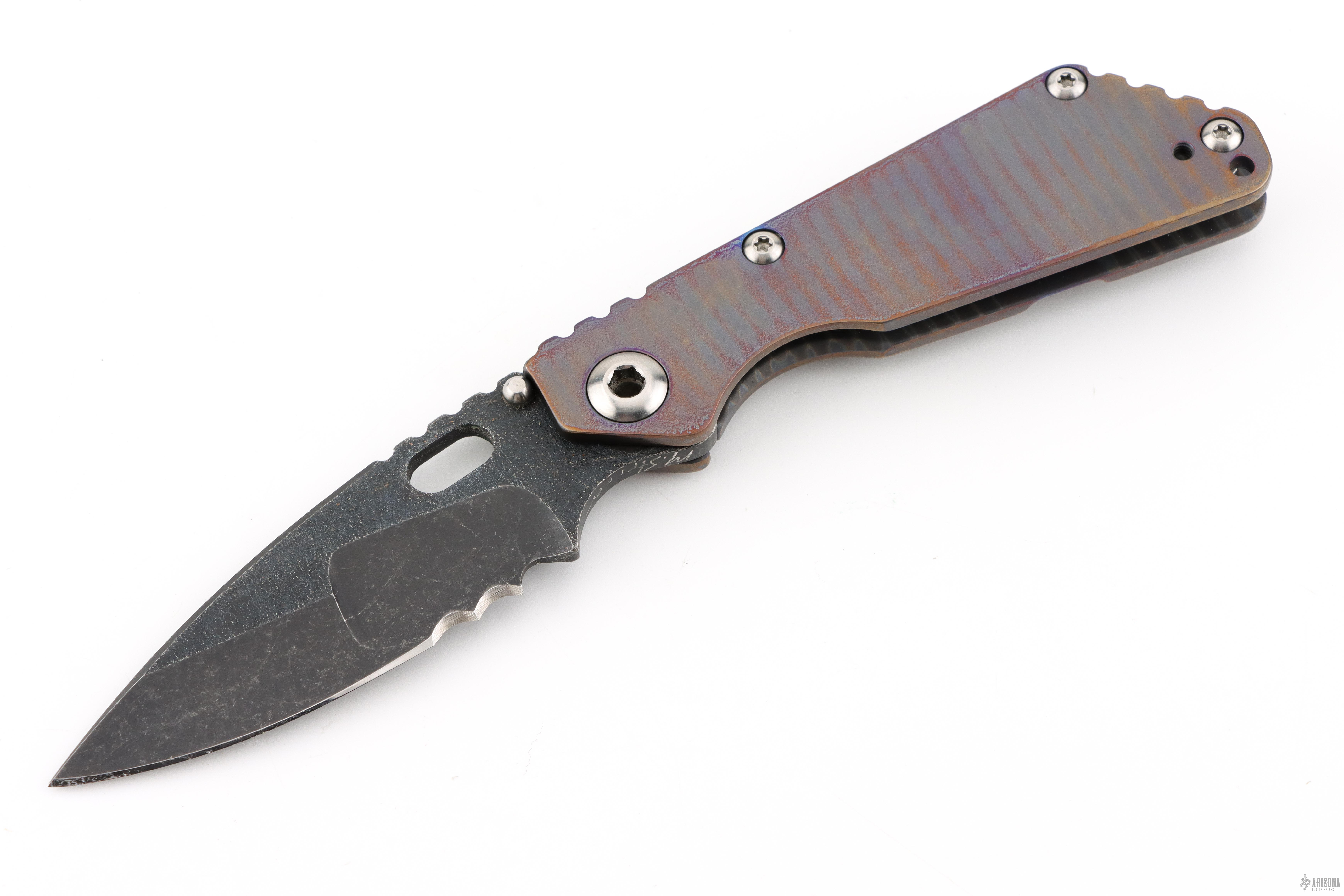 MSC SNG Full Ti - Nightmare Grind - Arizona Custom Knives