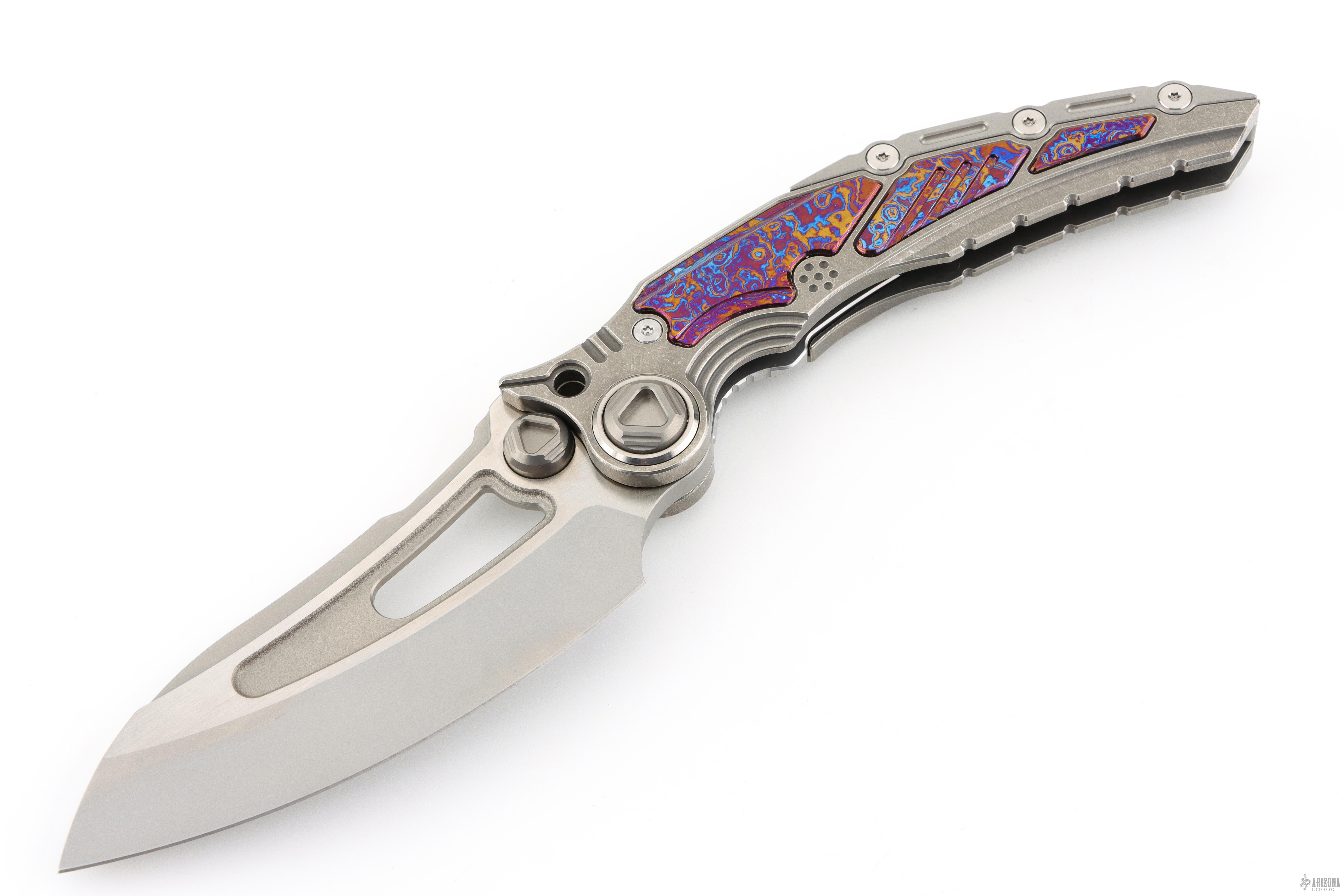 Titanis - Titanium and Timascus - Arizona Custom Knives