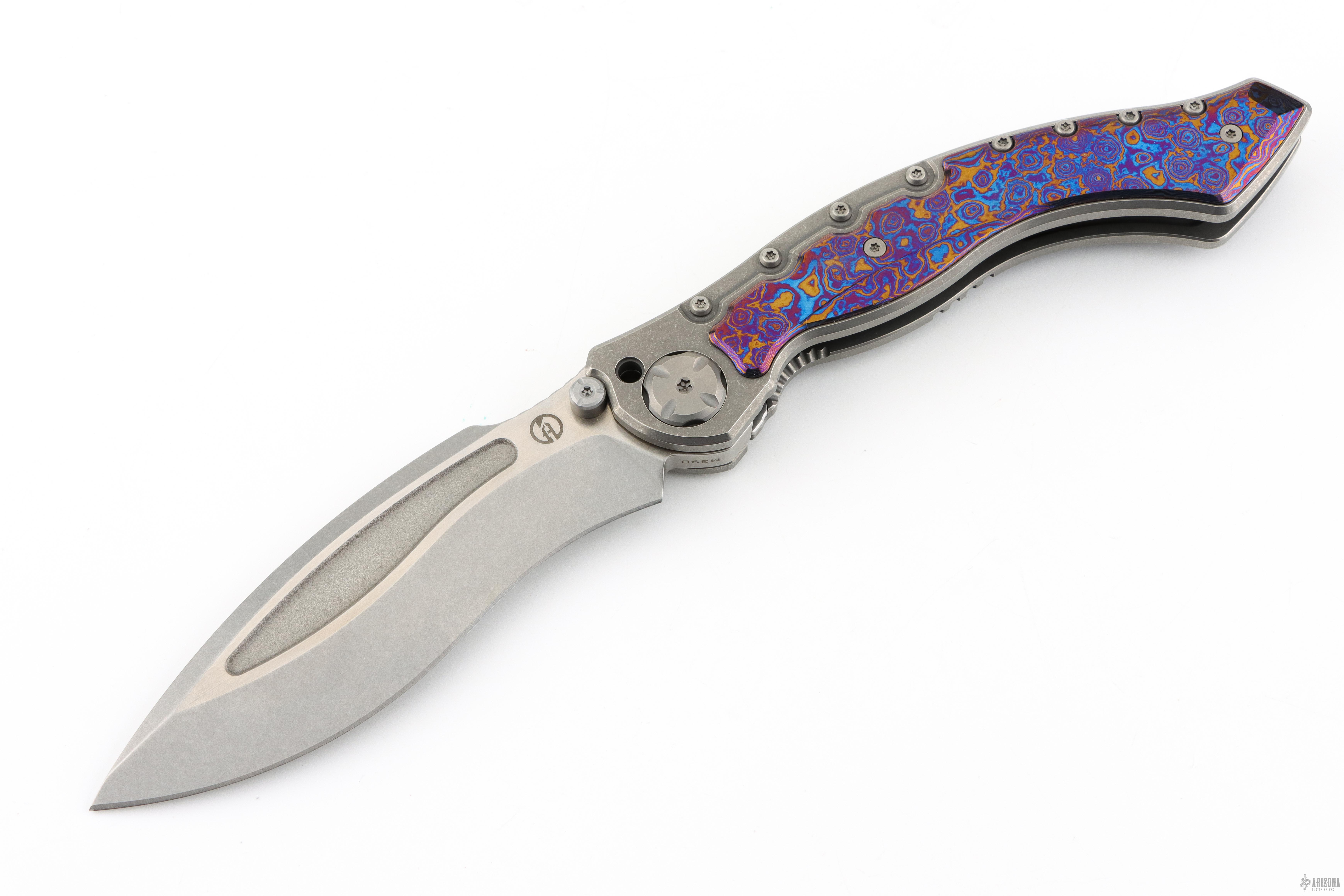 Vortex - Titanium and Timascus - Arizona Custom Knives