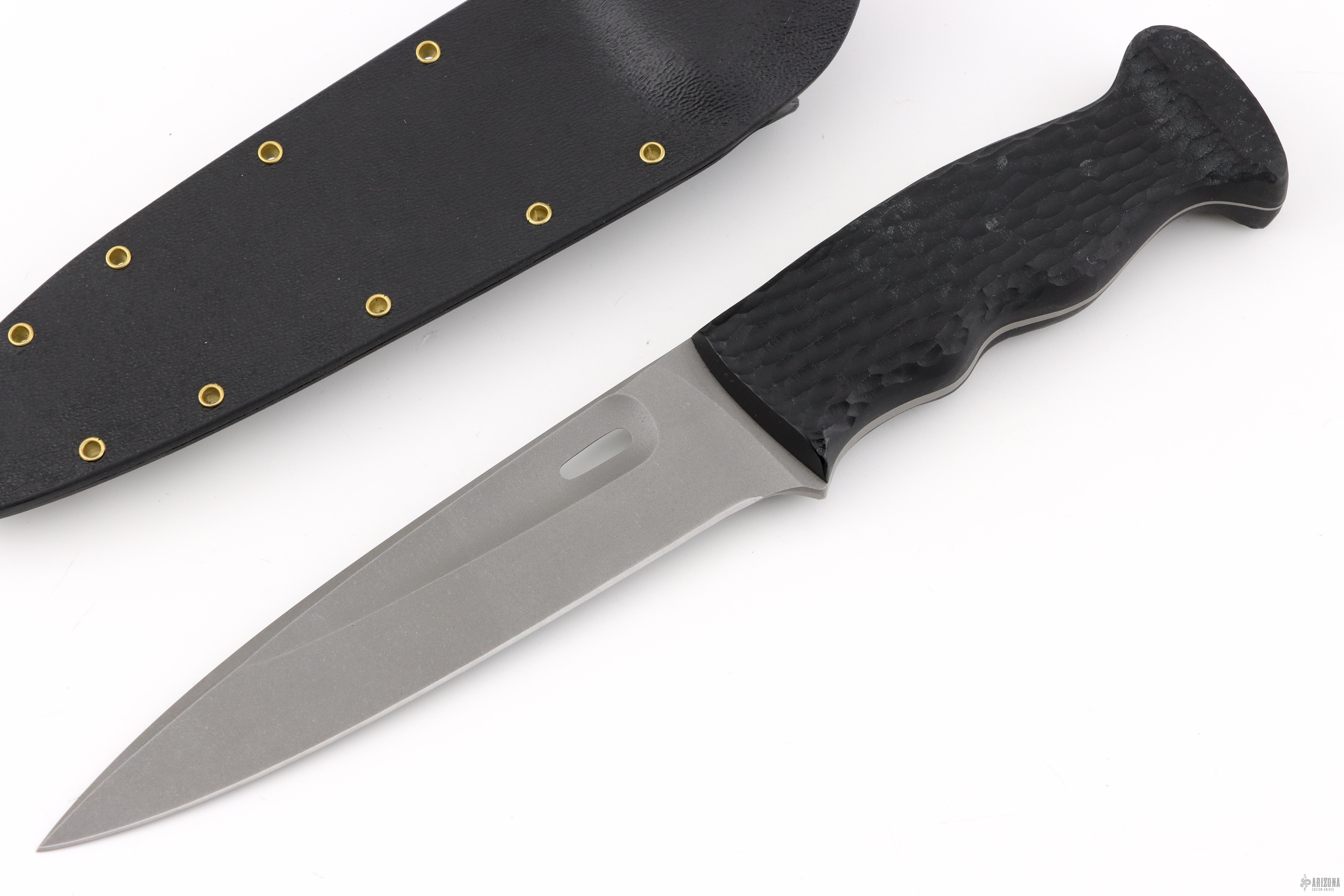 ETR w/ Lightening Fuller - Black Jigged Micarta - MagnaCut