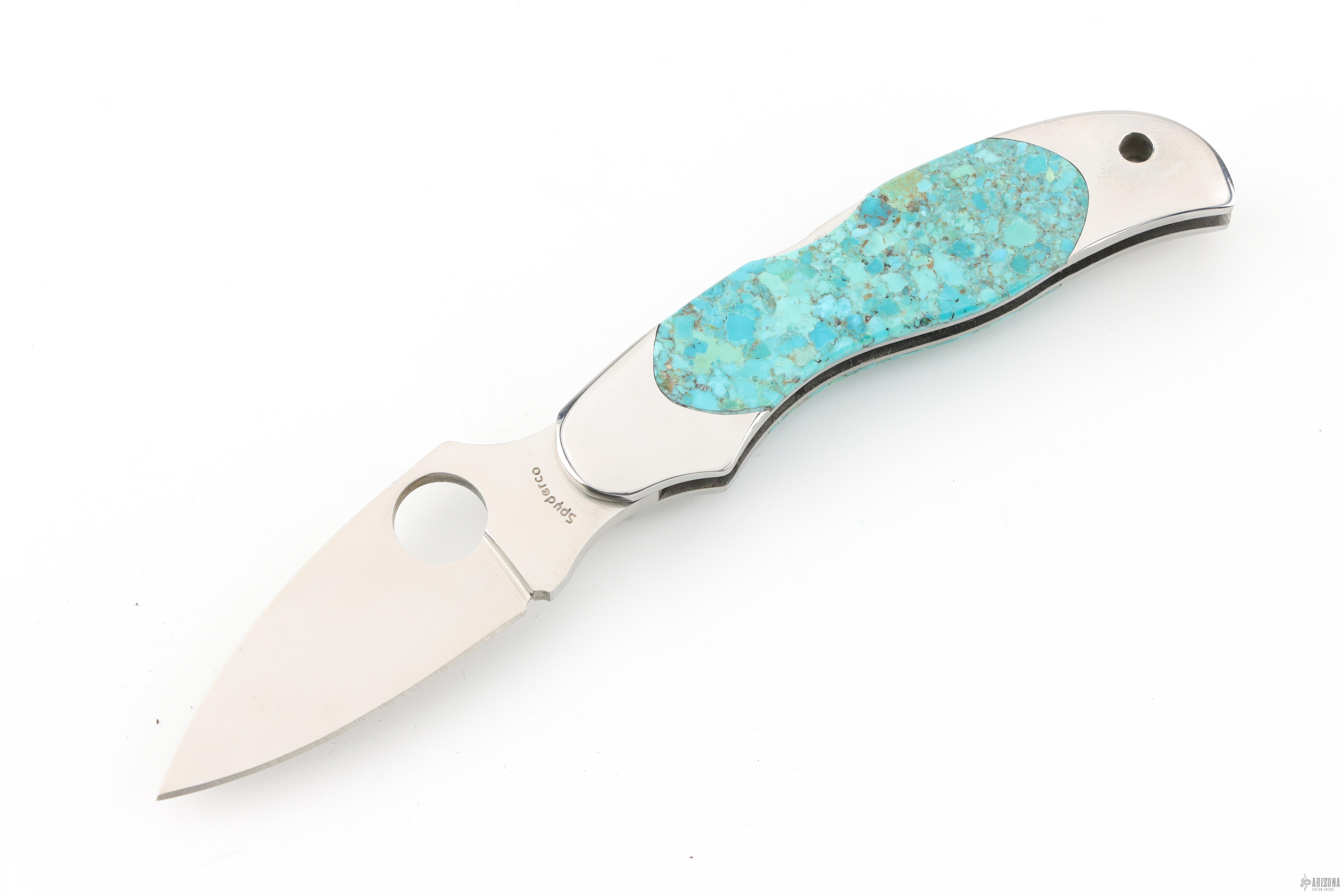 にい様　オーダーメイドラテキャンドル　Esforco C92TQP - Kopa Turquoise - Arizona Custom Knives
