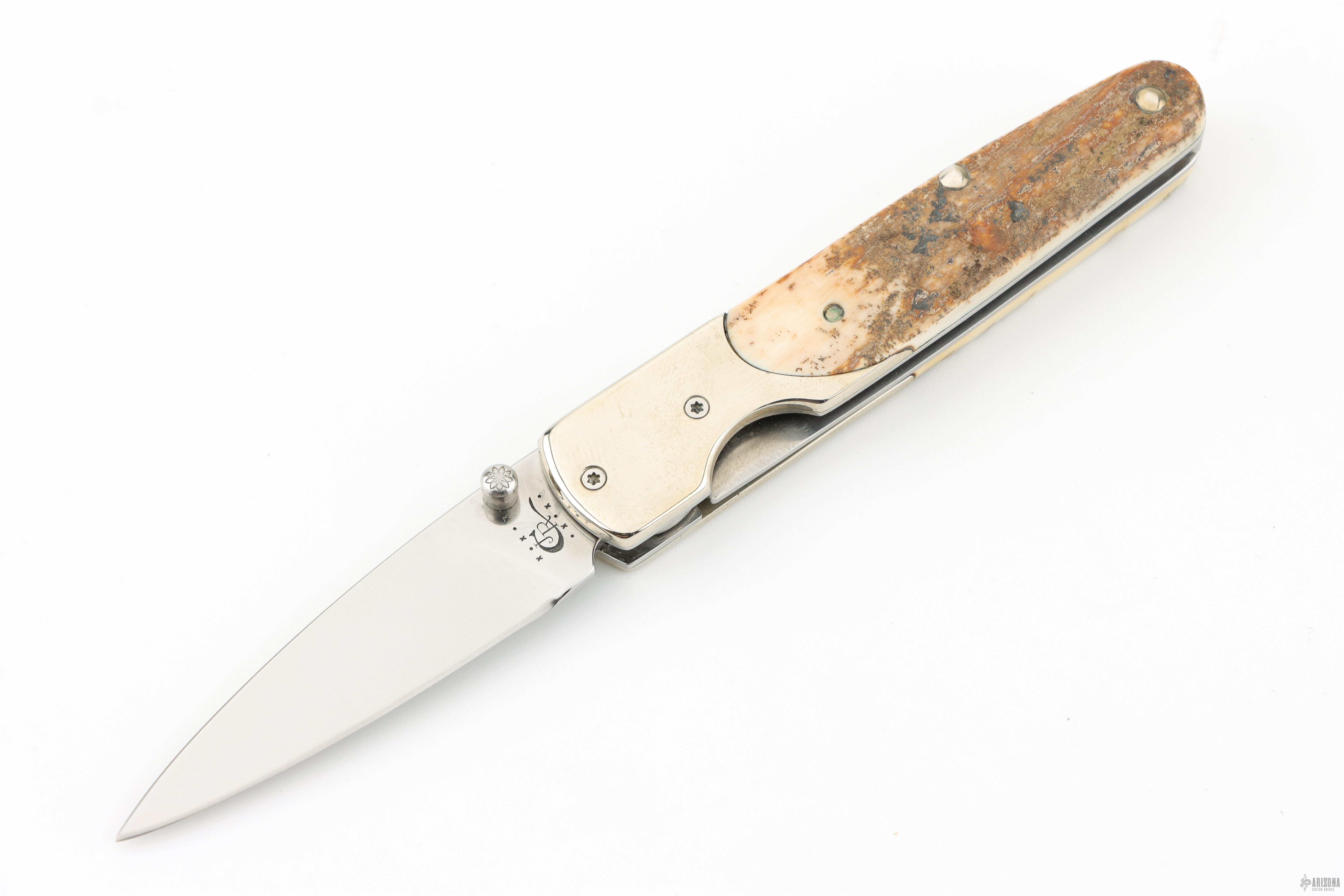 A.subjjject Slep-on Ivory 24㎝ I173L The Slimlock - Mammoth Ivory - Arizona Custom Knives
