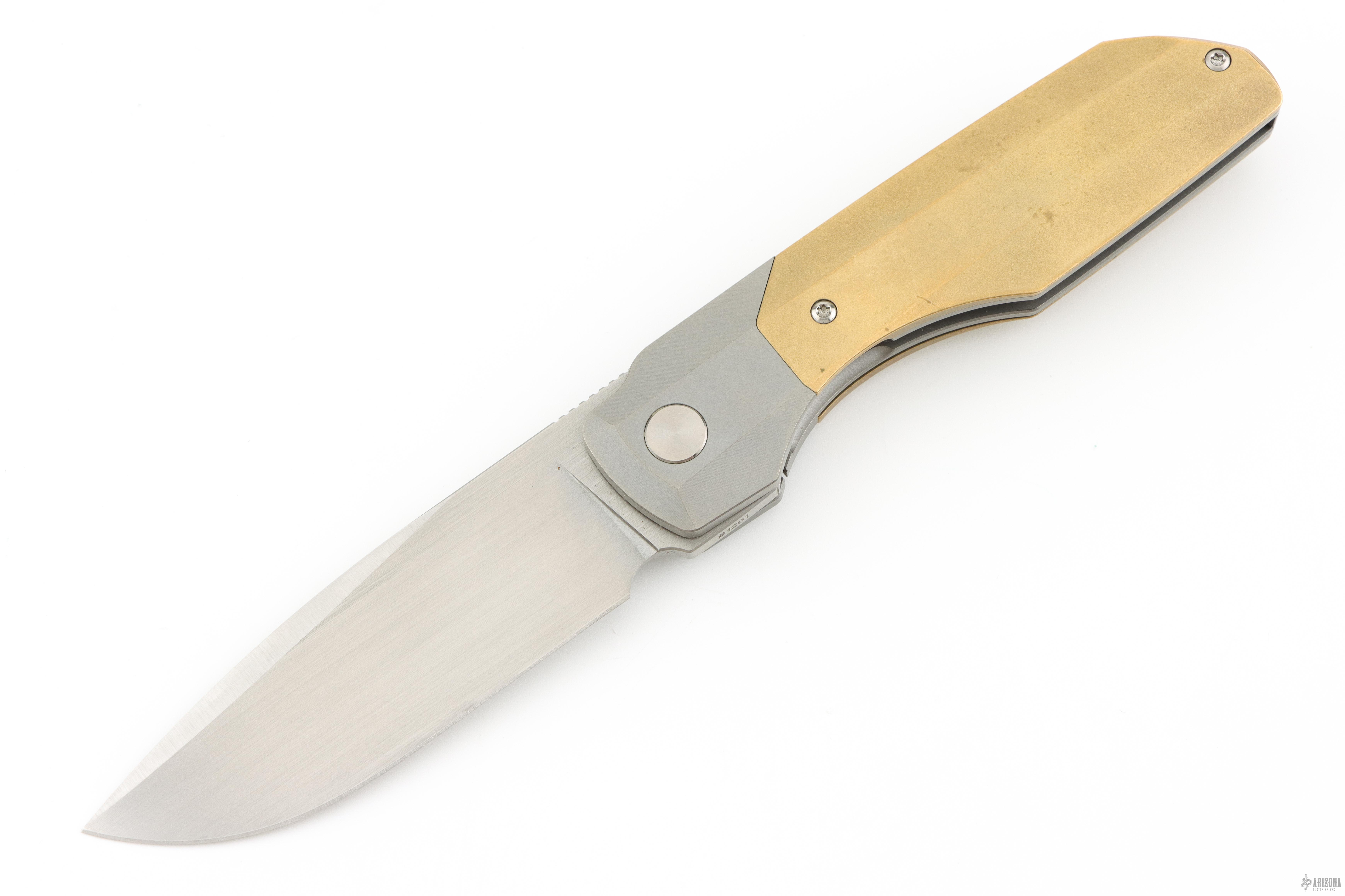 Synapse XL - Brass #1201 - Arizona Custom Knives