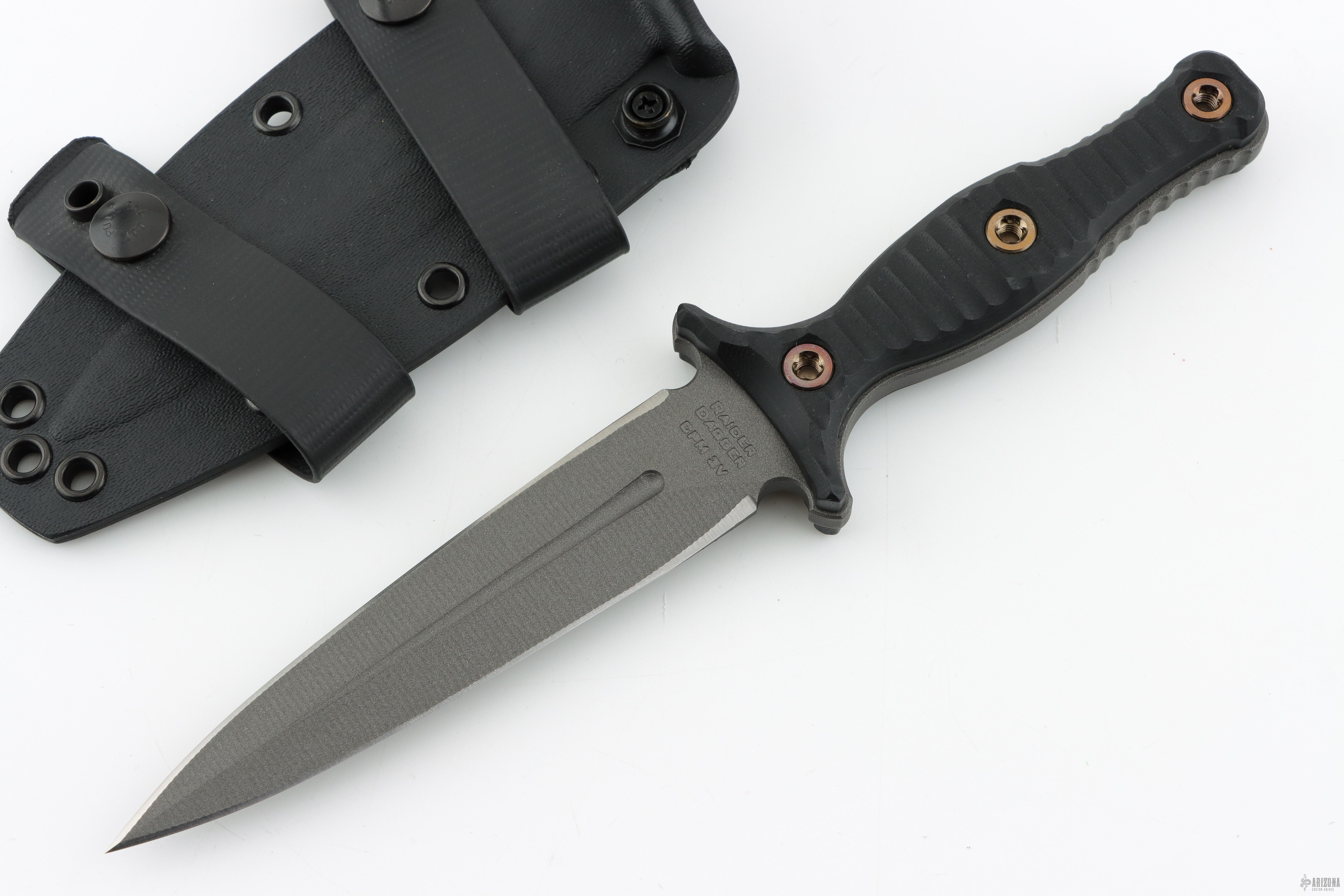Raider Dagger - Tungsten and Black G-10 - Arizona Custom Knives
