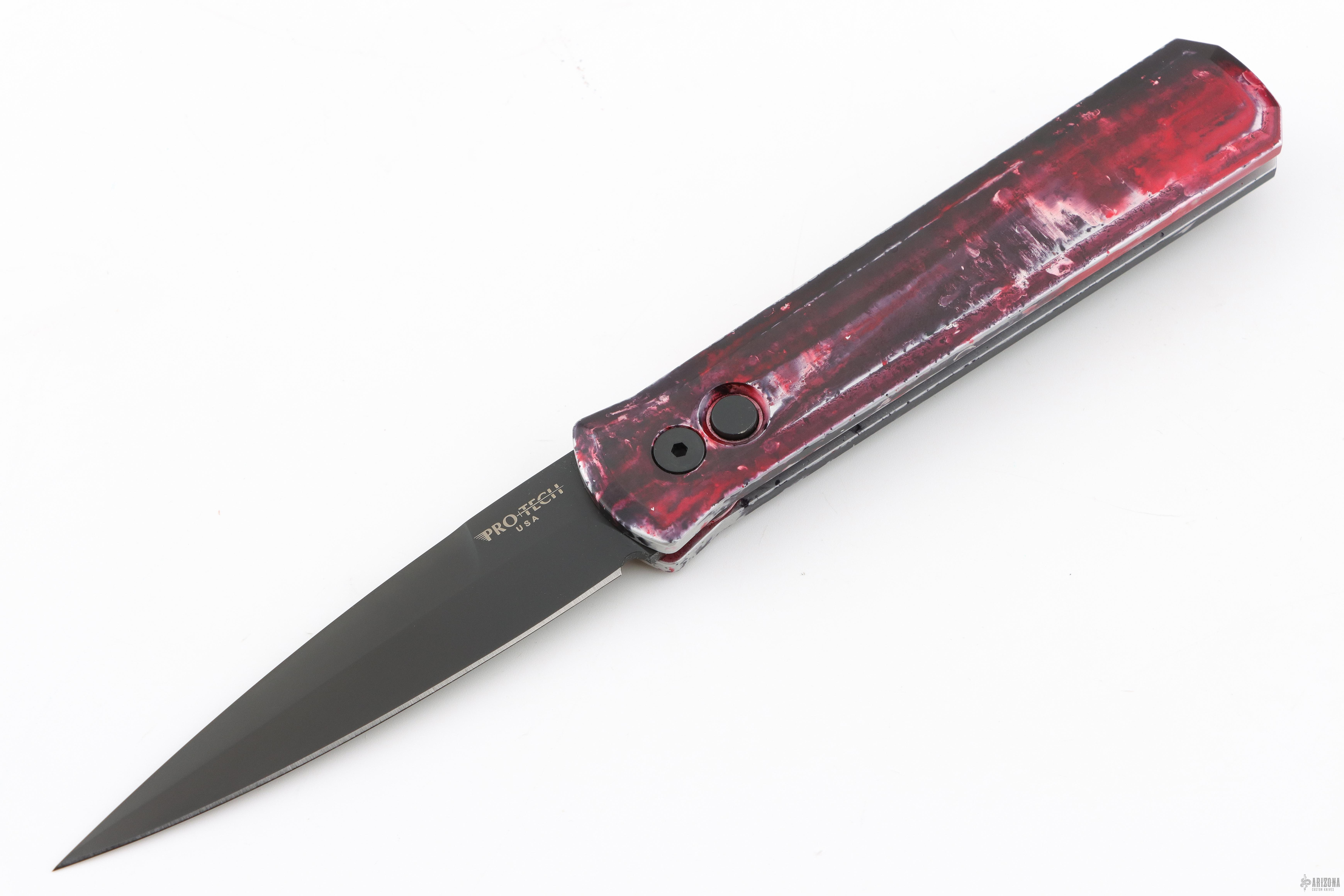 Red Custom Knives 921-INK RED Godfather - Arizona Custom Knives