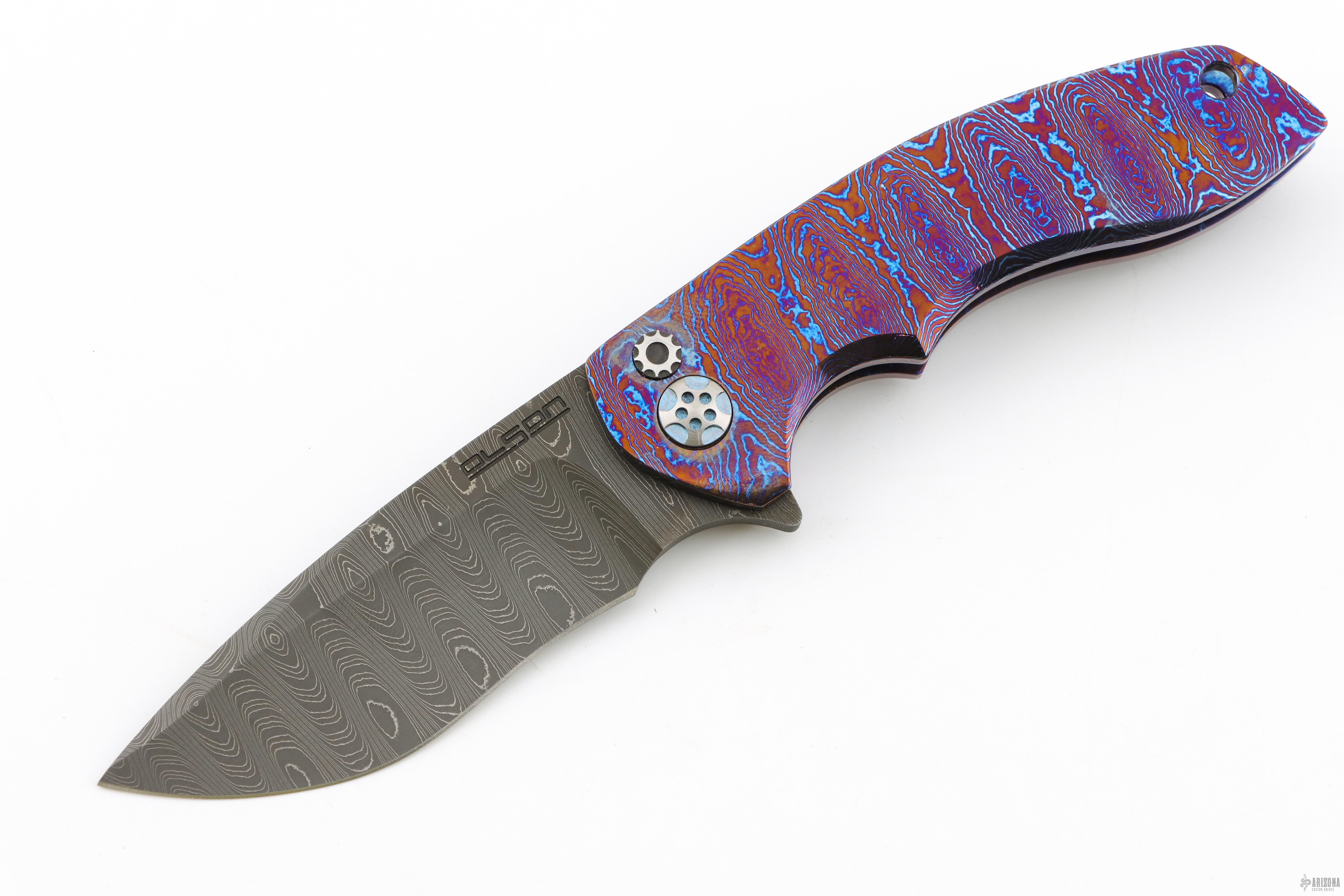 JV Gemini 3 - Damascus - Arizona Custom Knives