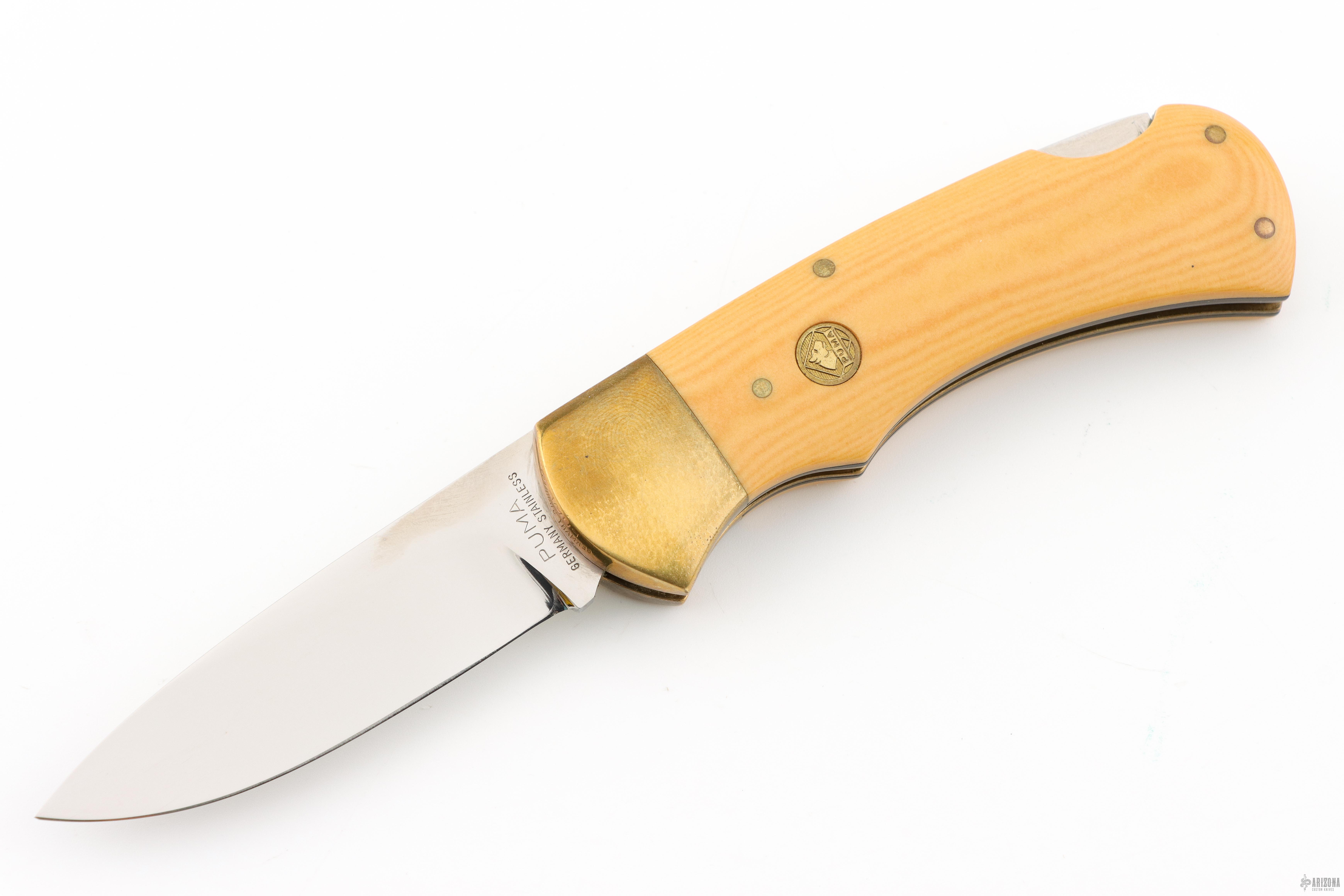 715 4 Star Lockback - Ivory Paper Micarta - Arizona Custom Knives