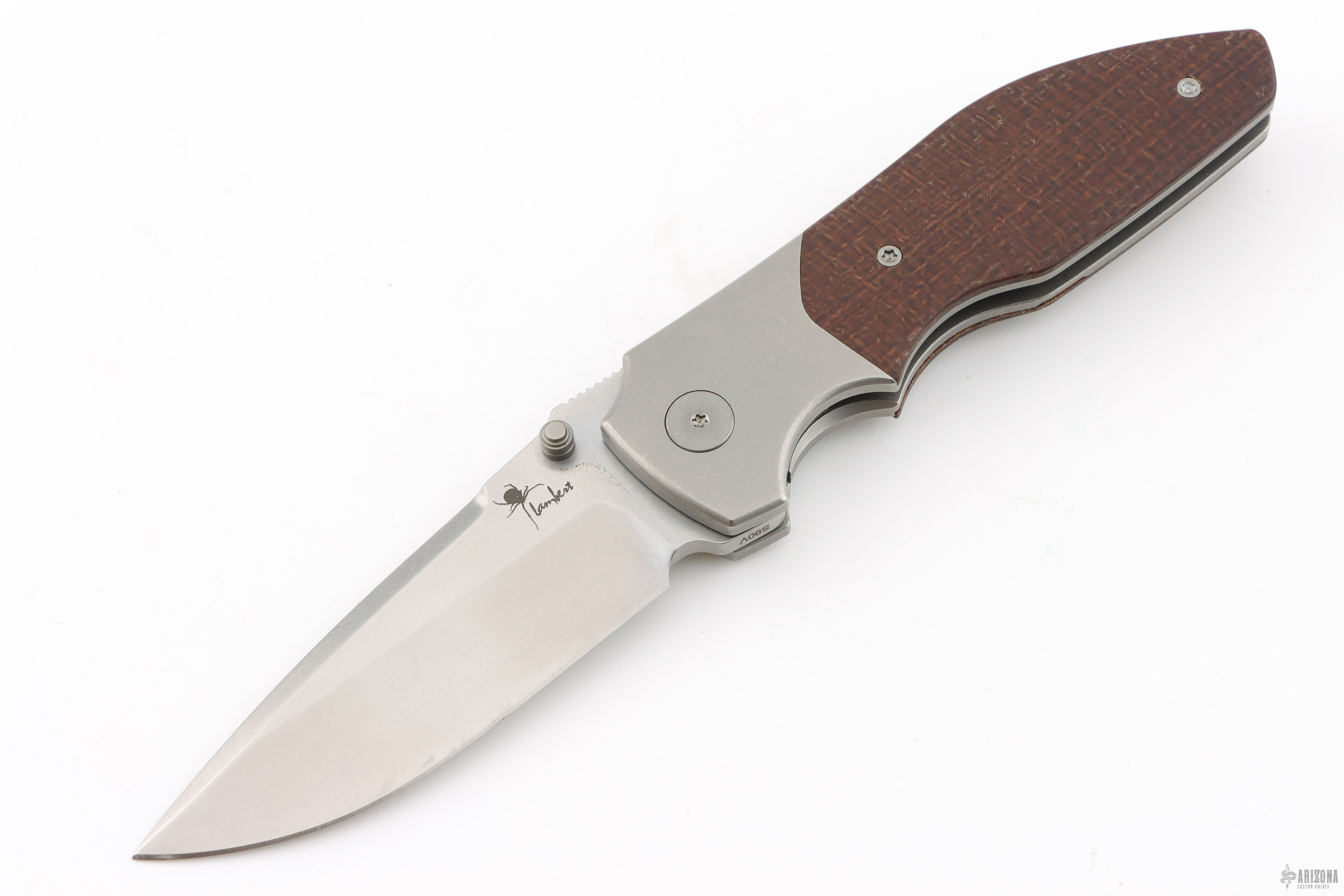Kaviso x Kirby Raine S35VN Frame Lock Folding Knife - Arizona