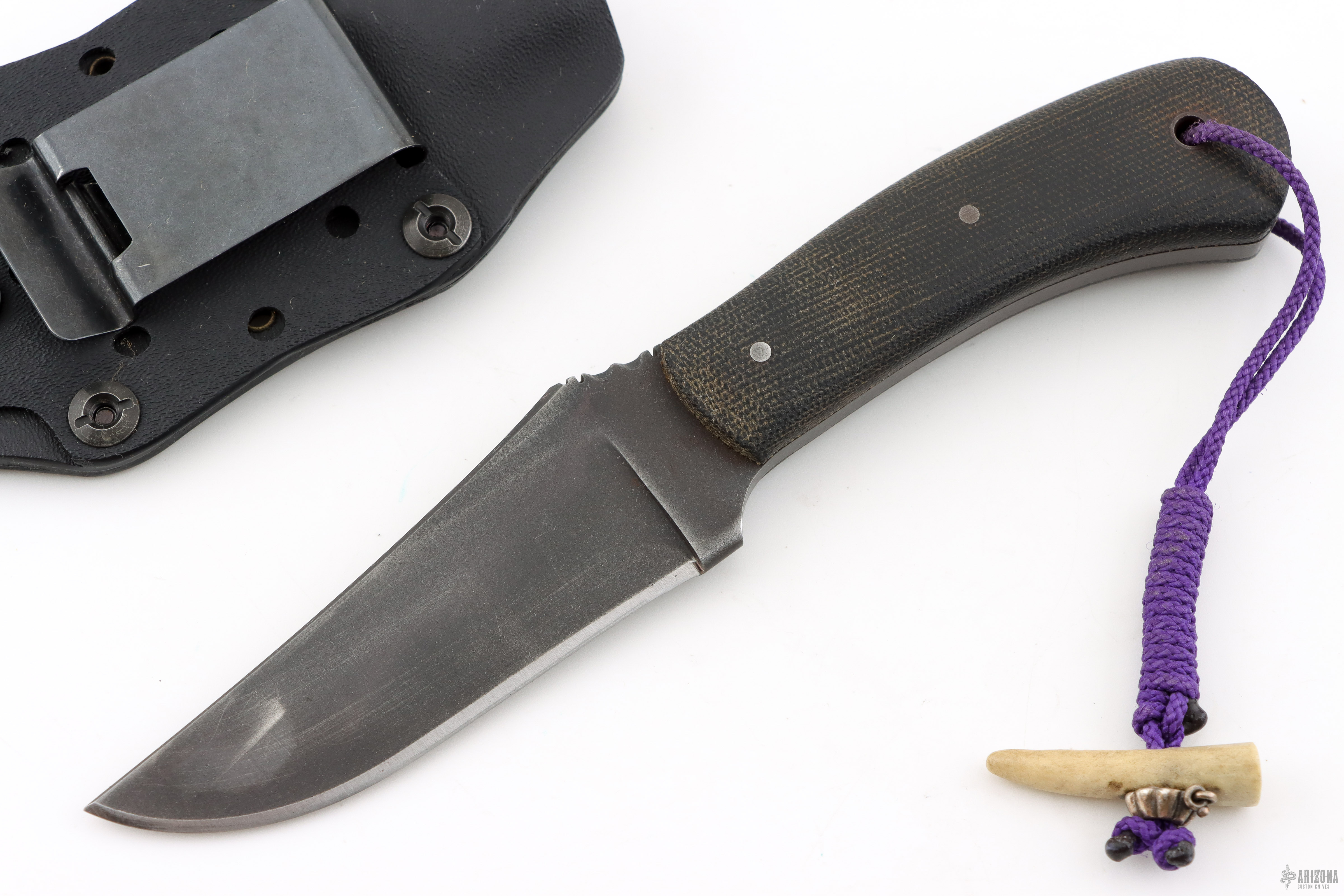 Winkler Knives Transitional Period - Blue Ridge Hunter - Black Micarta ...