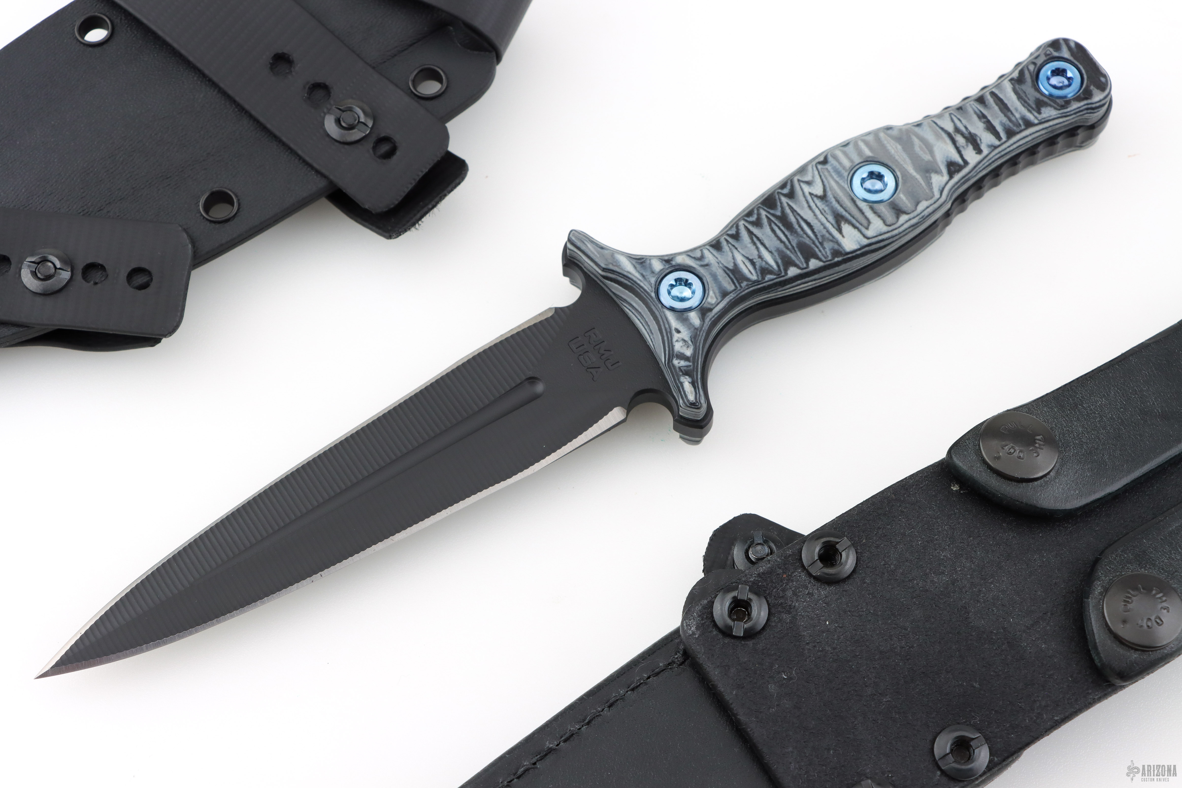 Raider Dagger - Graphite Black Urban Camo CPM 3V - Black Leather CLW ...