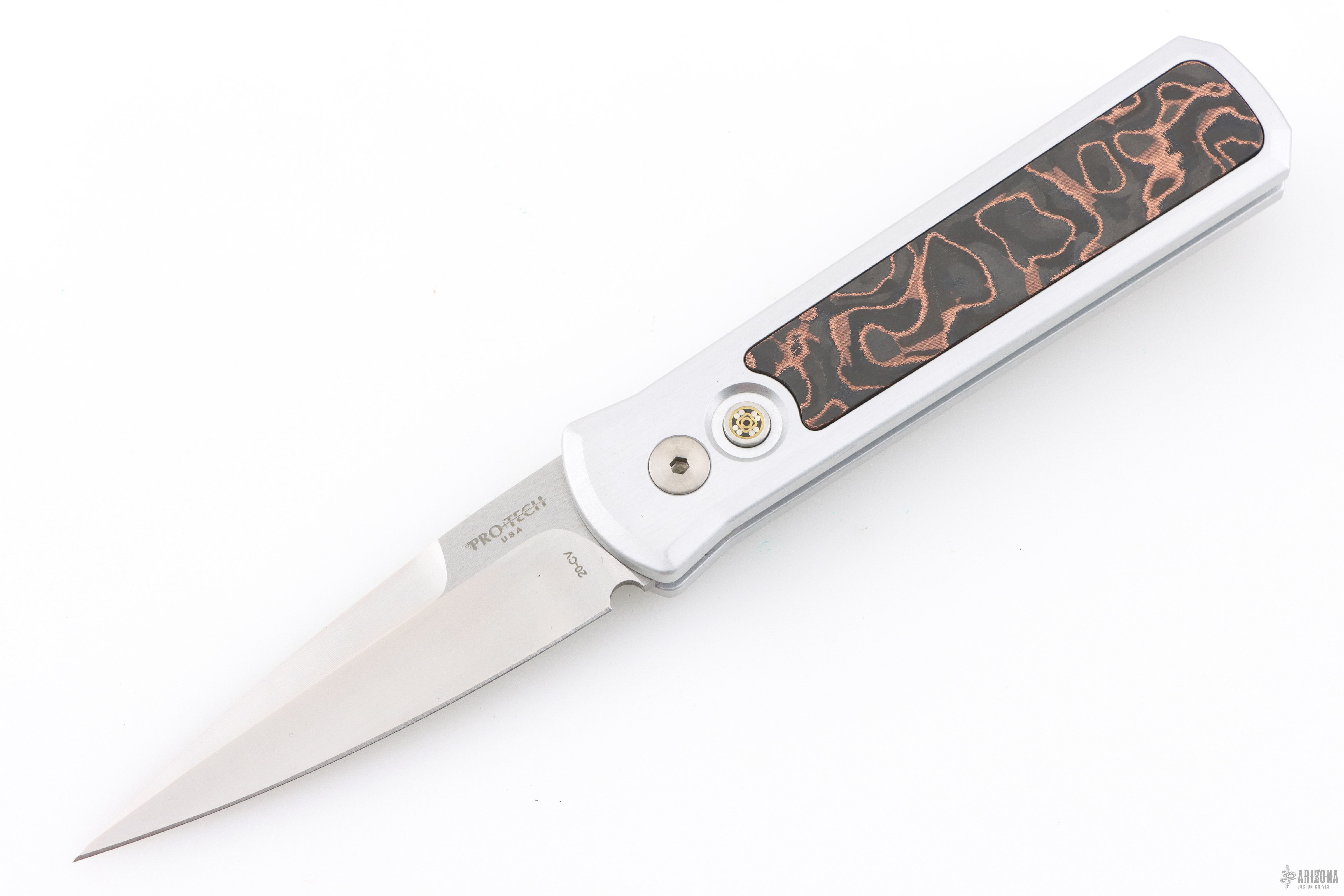 CCKSF25. Godson 2-Livewire Copper Carbon Fiber - Arizona Custom Knives