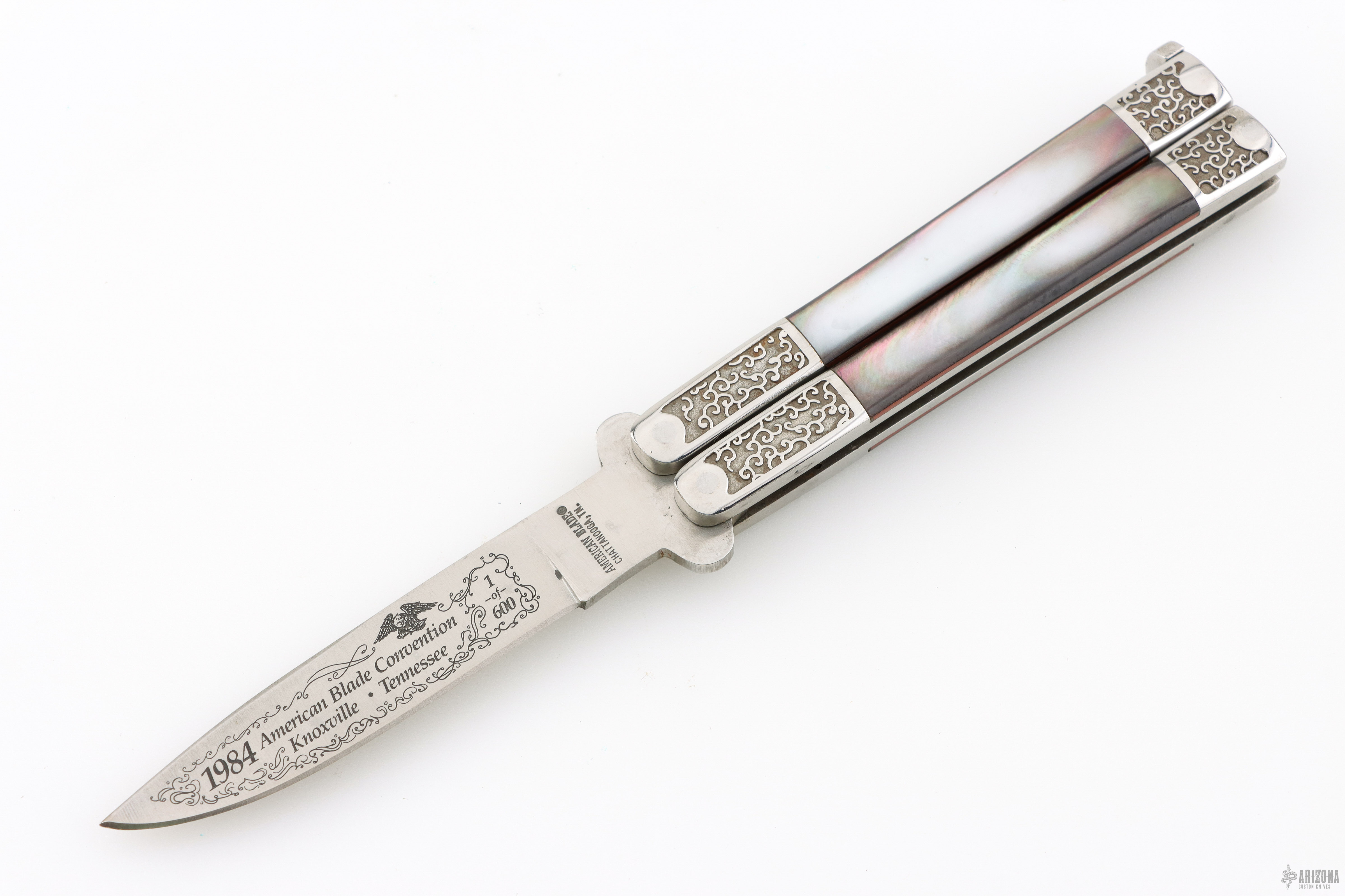 『激レア』The Knife in spun America 1984 American Blade Convention Balisong 1of600 - Handmade by