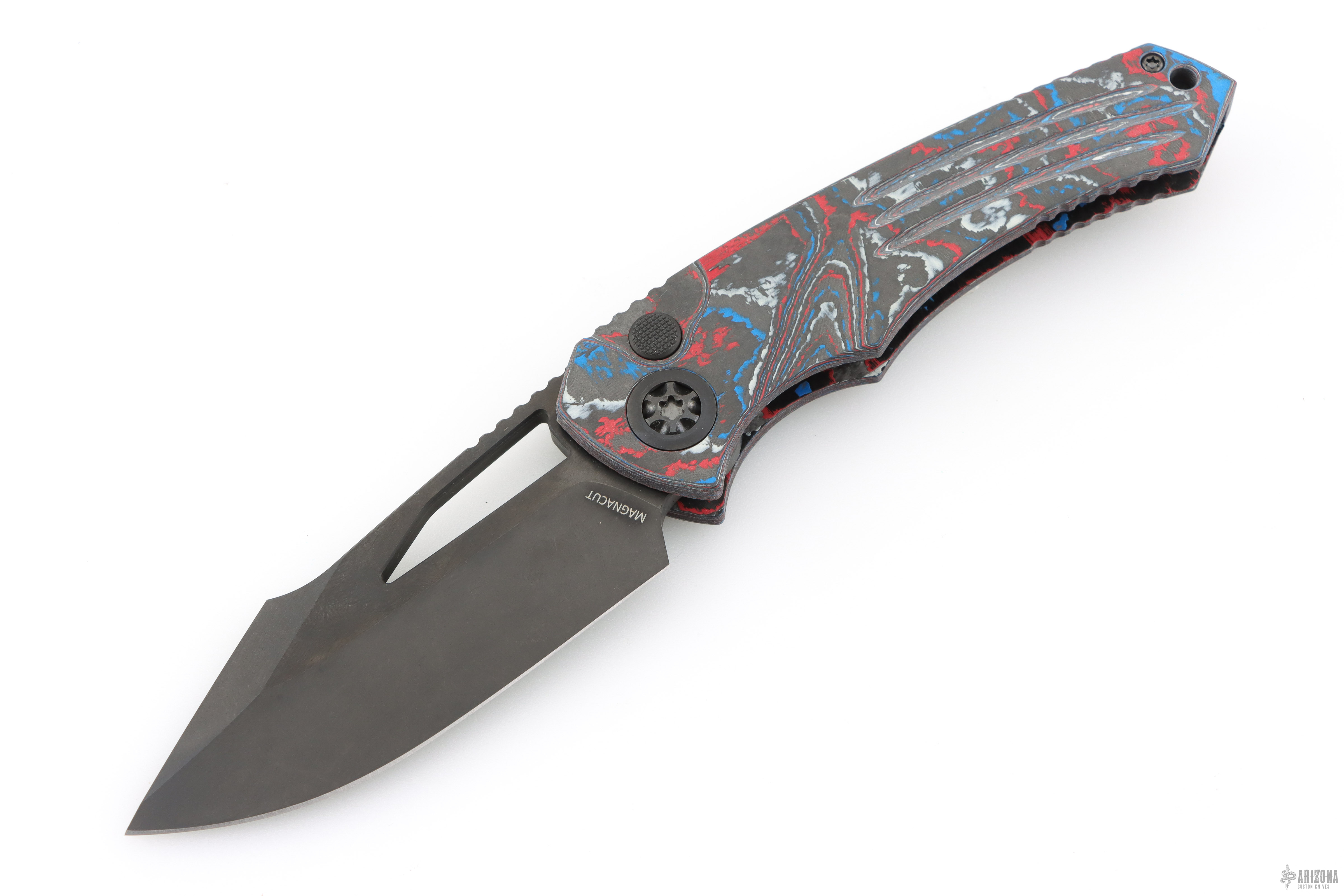 H046-6A-USA/CC Pariah Manual Drop Point DLC America Camo Carbon