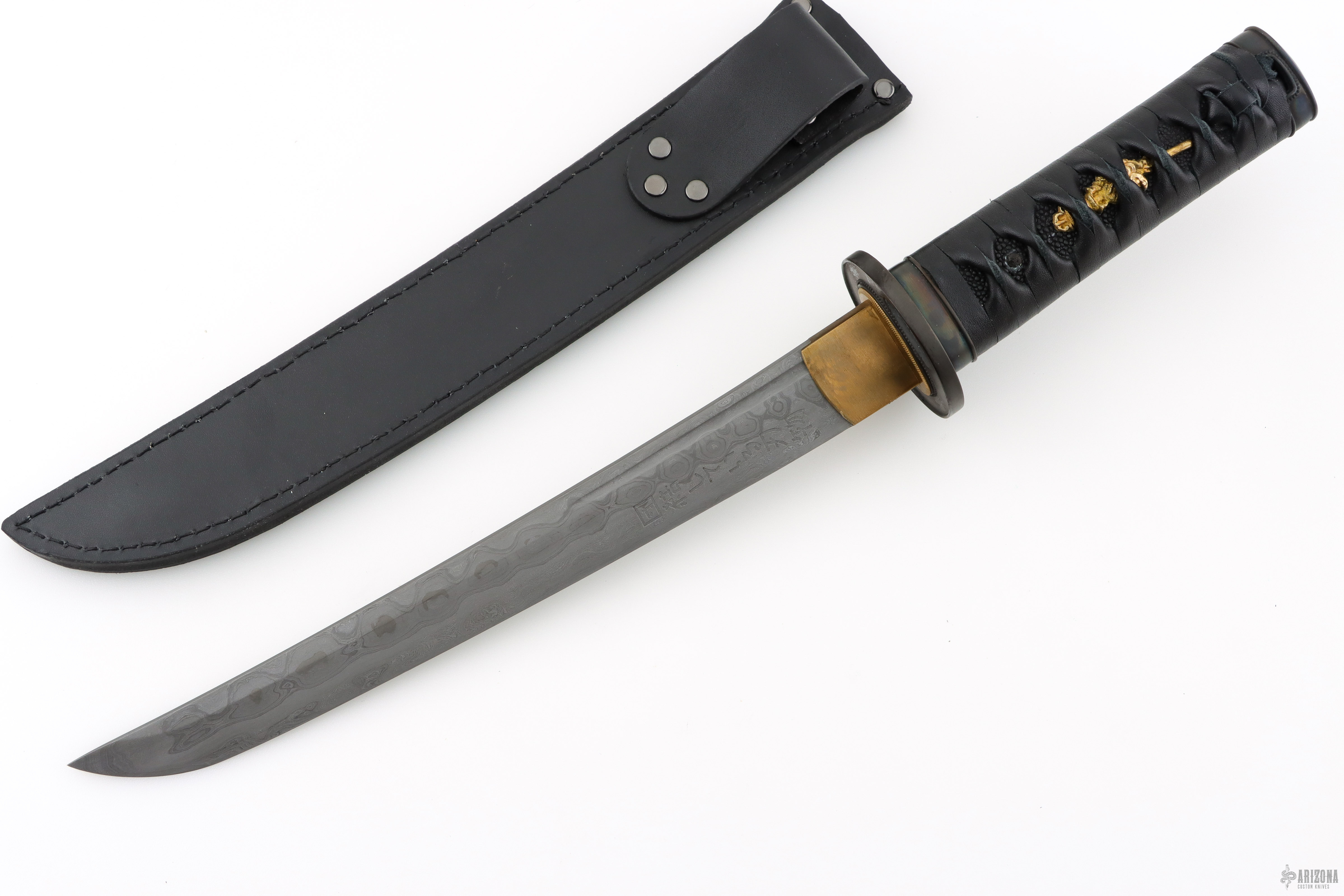 UC2633 Shikoto Hand Forged Samurai Yoru Dragon Tanto - Arizona Custom ...