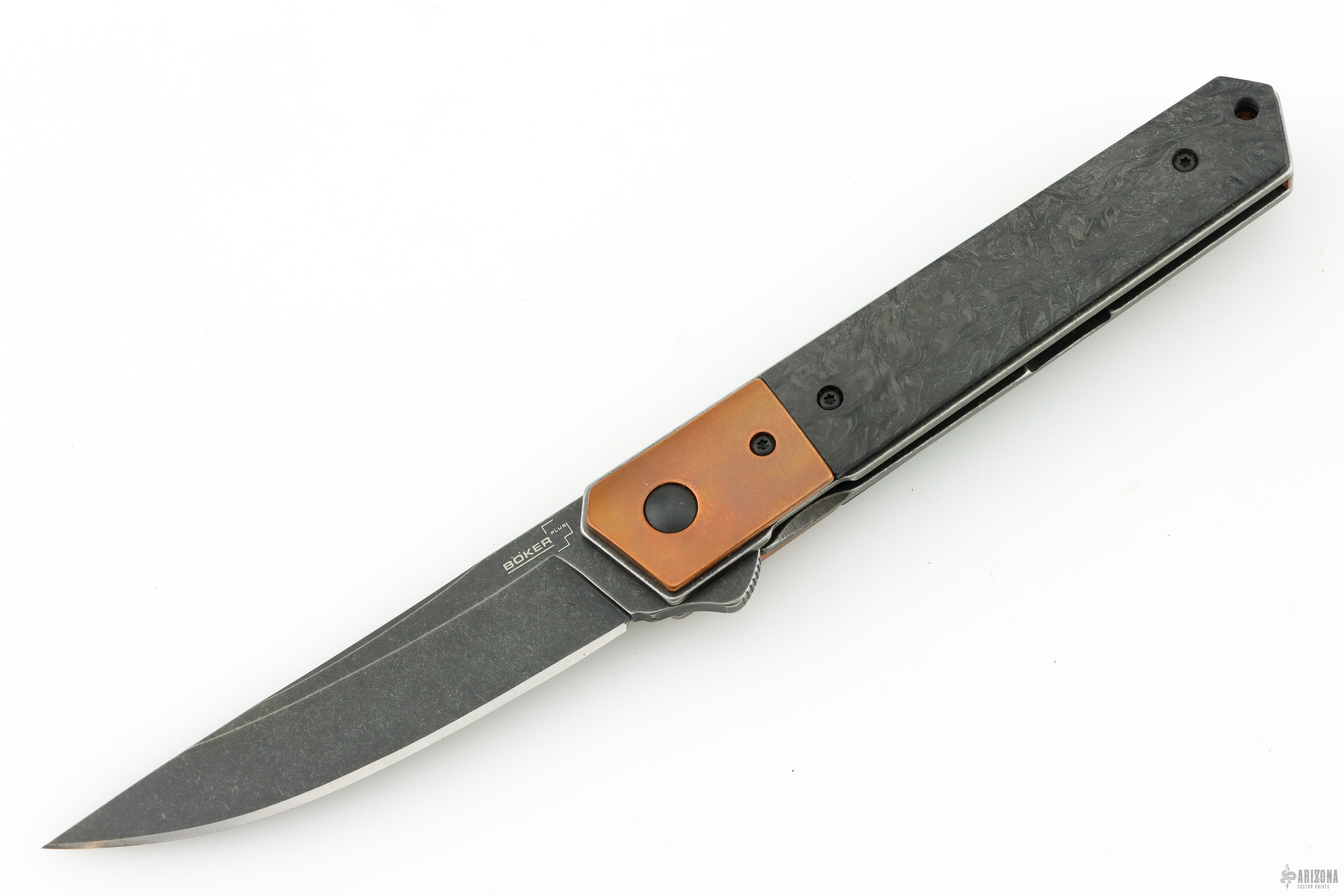 Kwaiken - Copper and Carbon Fiber - Arizona Custom Knives