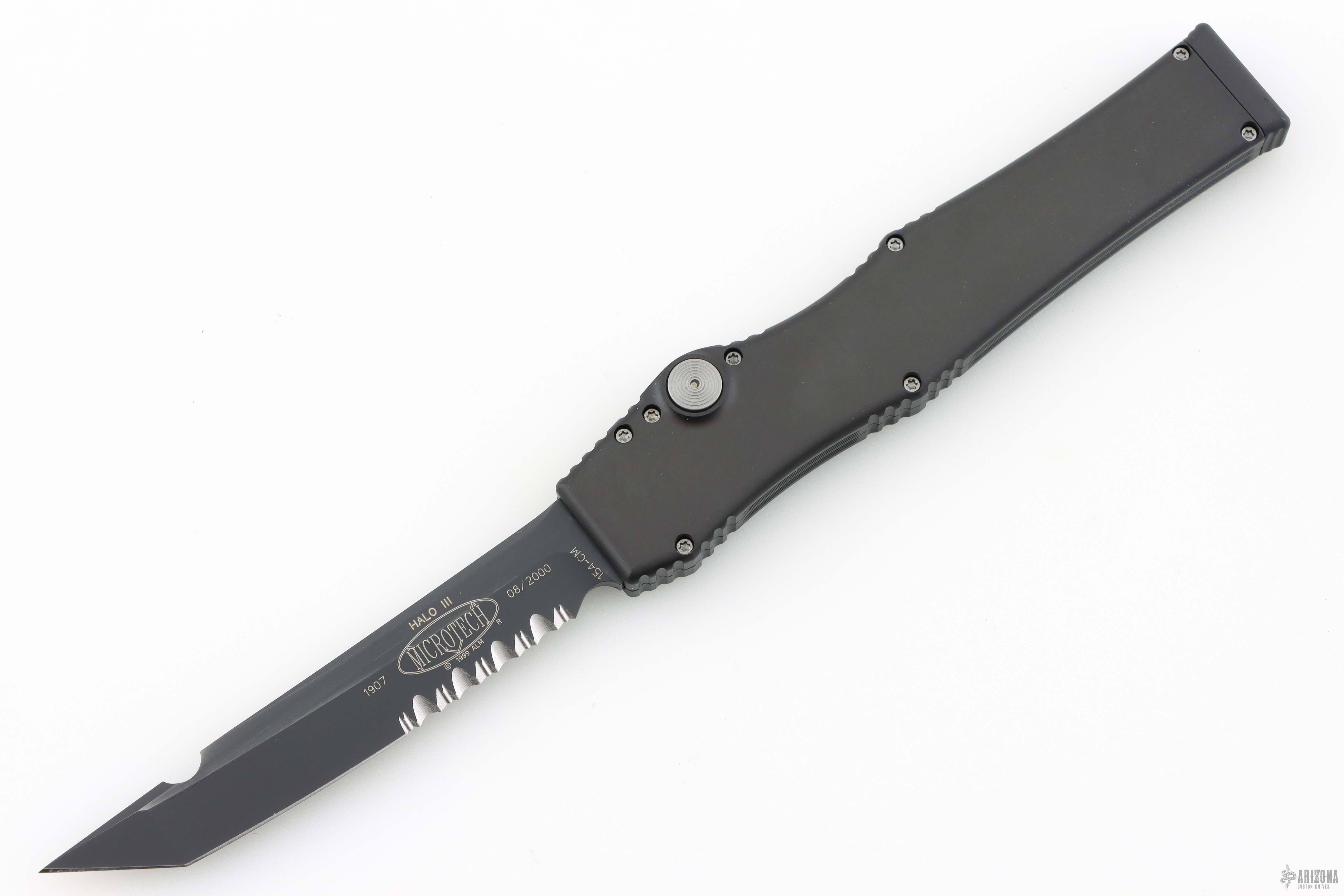 Halo III Black Tanto Serrated Trit Button #1907 08/2000 - Arizona