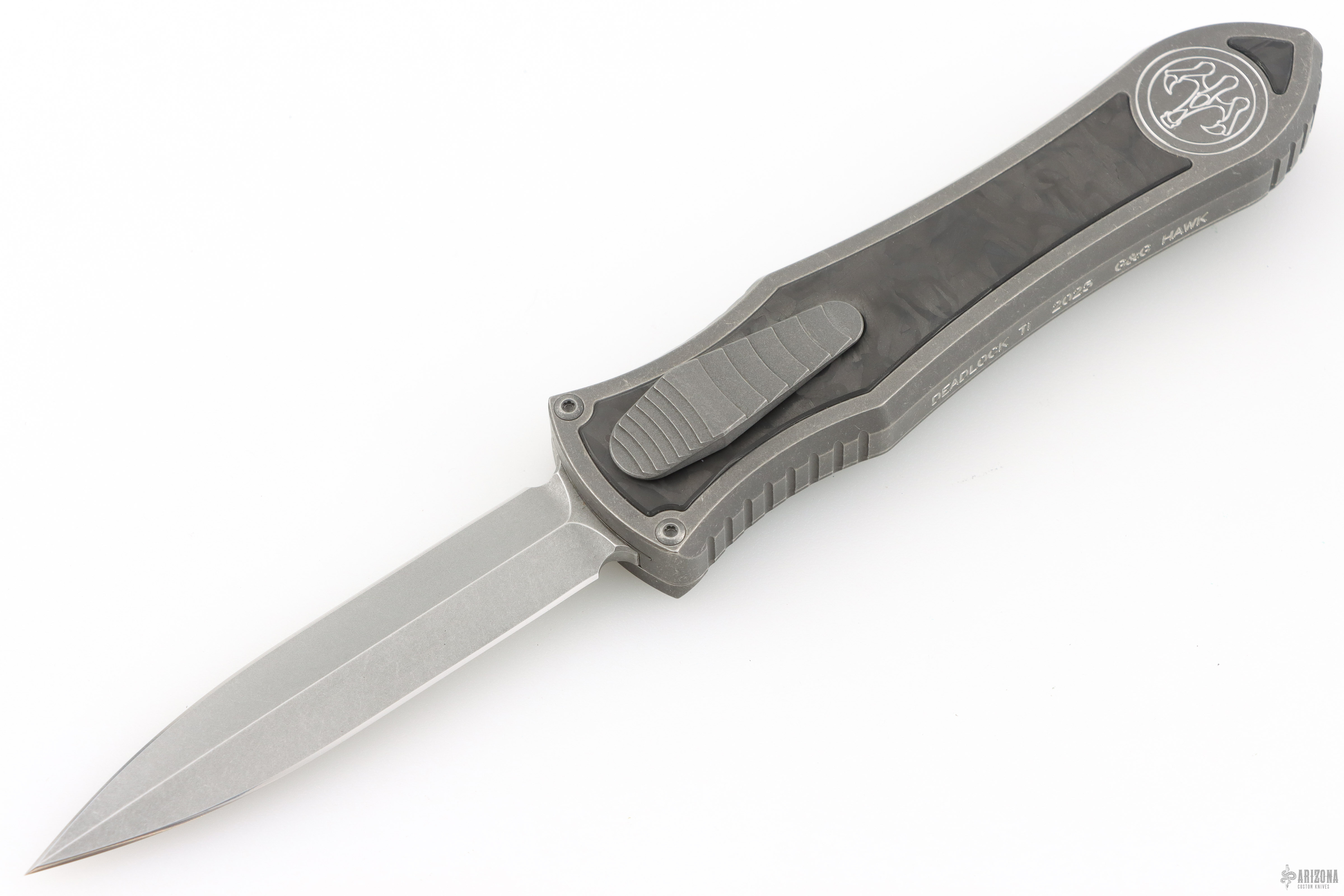 Deadlock Ti Model C Titanium 2025 - M390 & Fat Carbon - Arizona