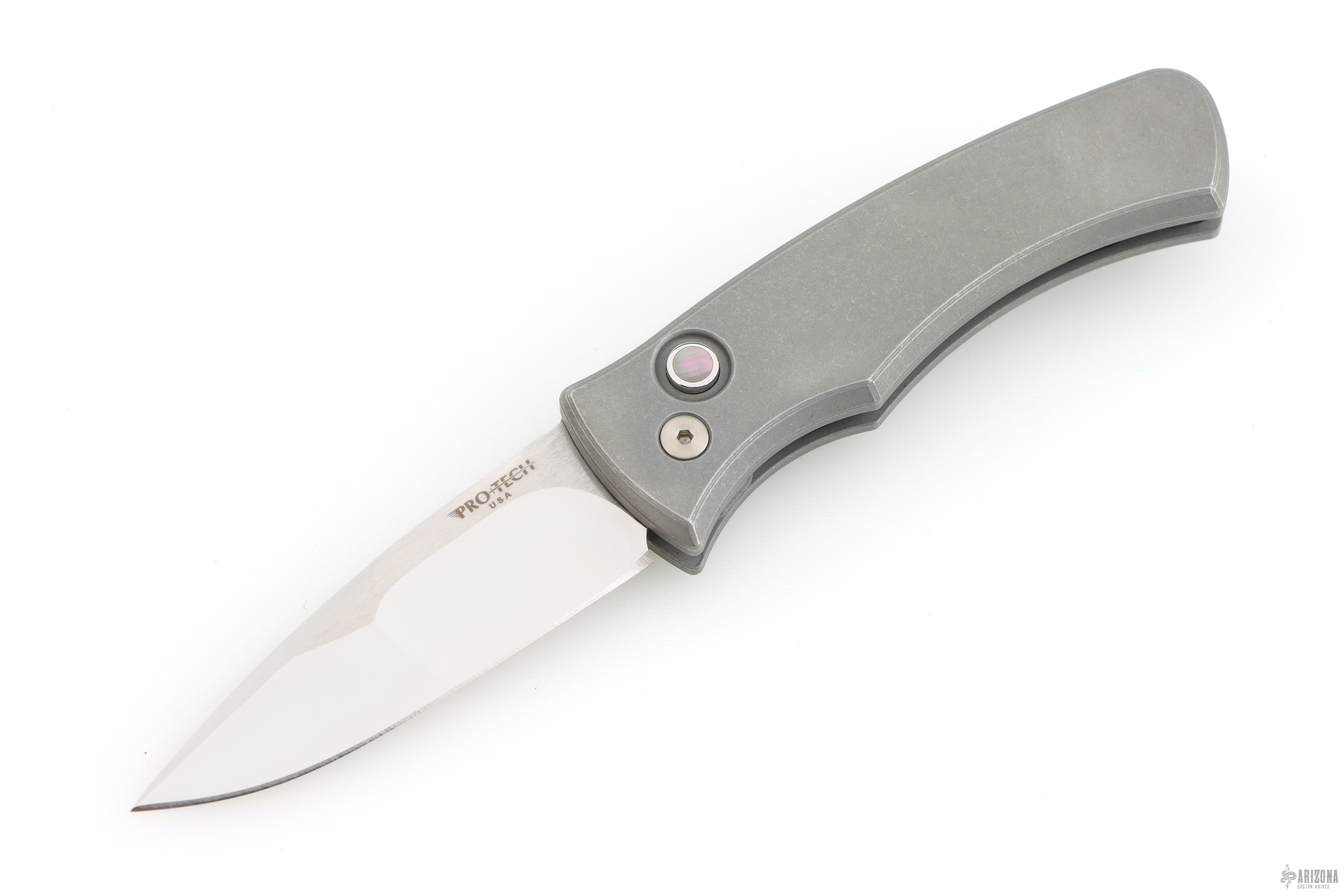 2025 Duke Custom 002 2-Tone Blast/Tumbled 17-4 Steel Handle, Mike