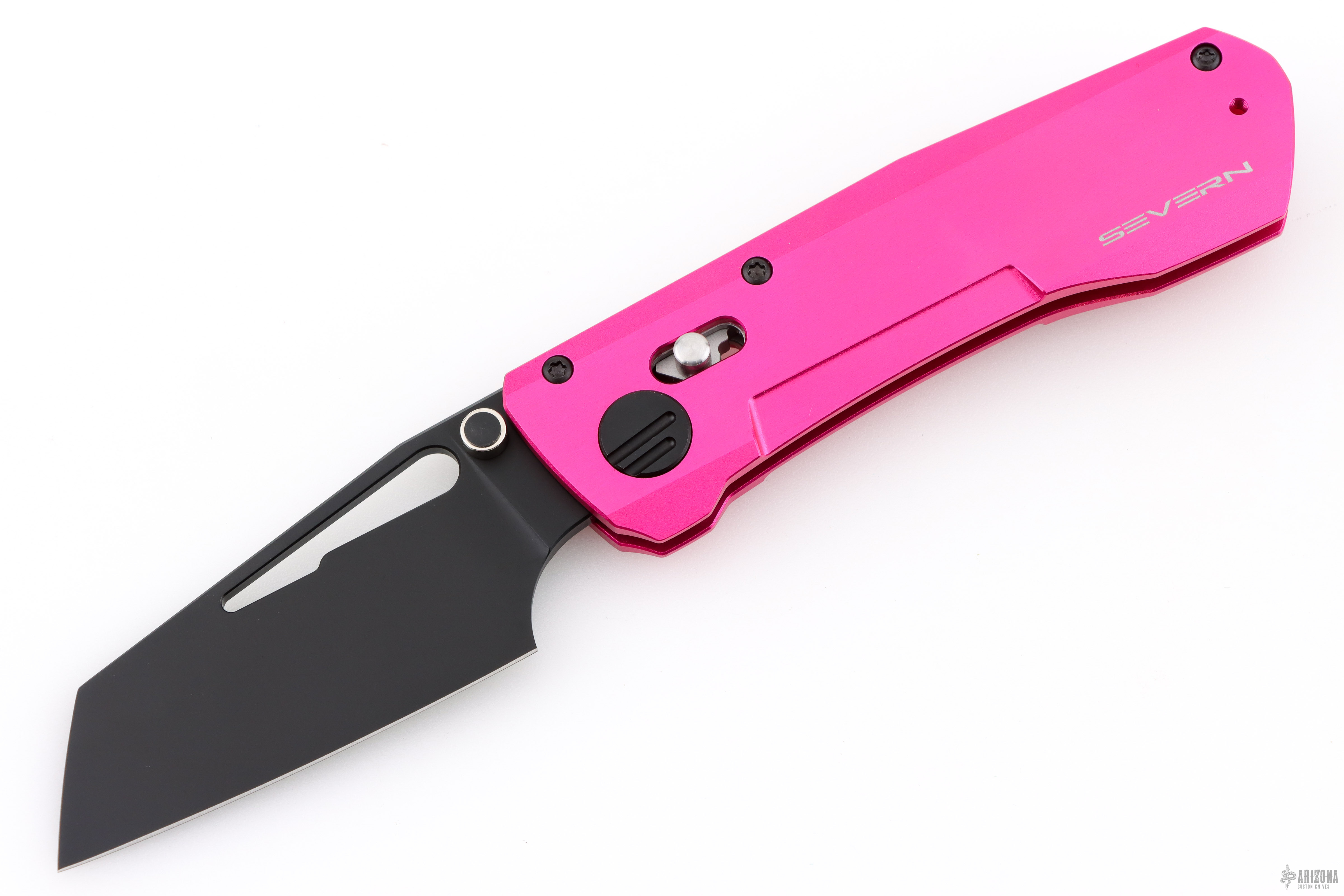 Winterblade Severn - Pink 7075 Aluminum, Black PVD M390 Blade