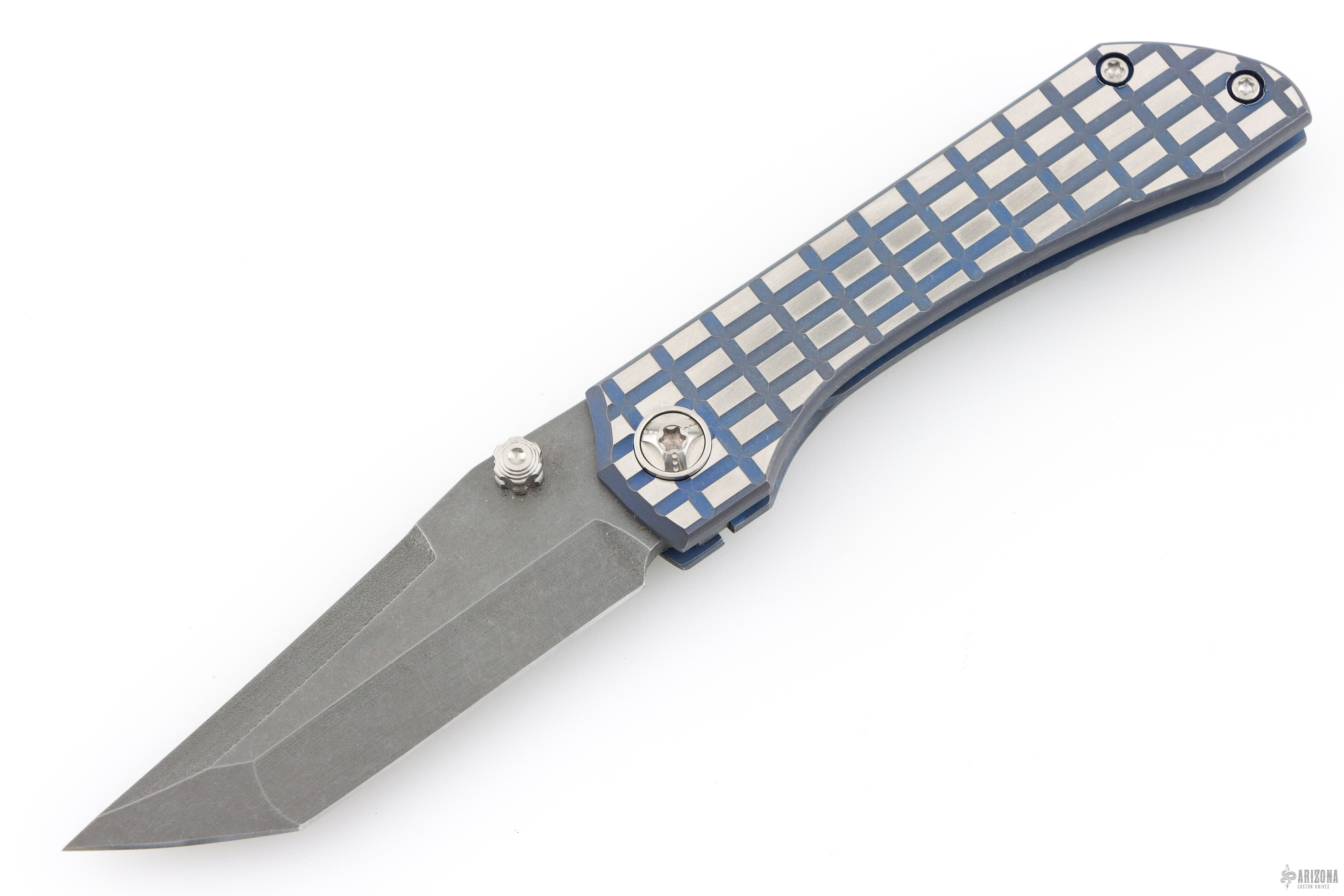 Mini Prodigy - Blue Frag - Arizona Custom Knives