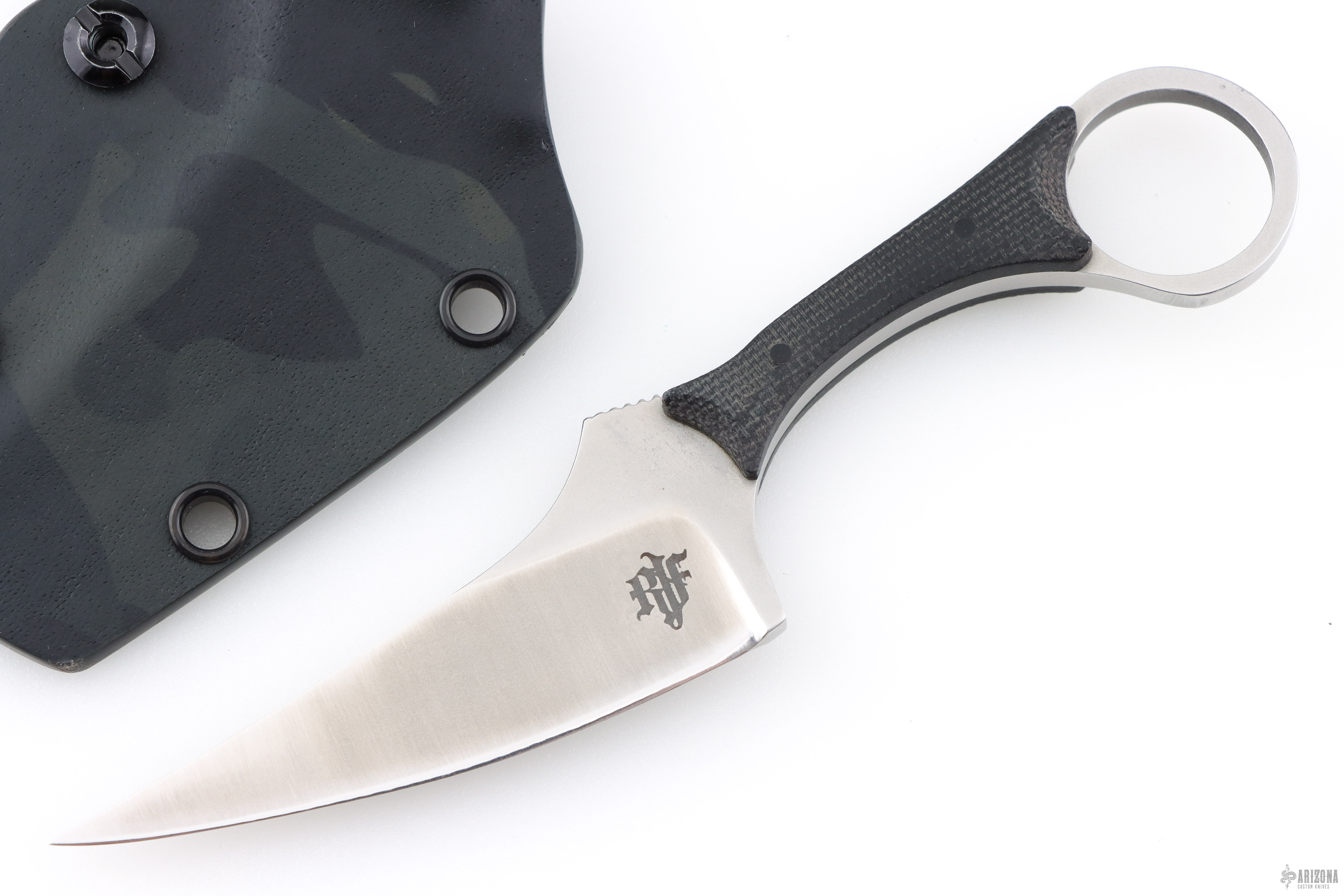 Small Ringed Knife Back-Up Ringed Knife - Arizona Custom Knives
