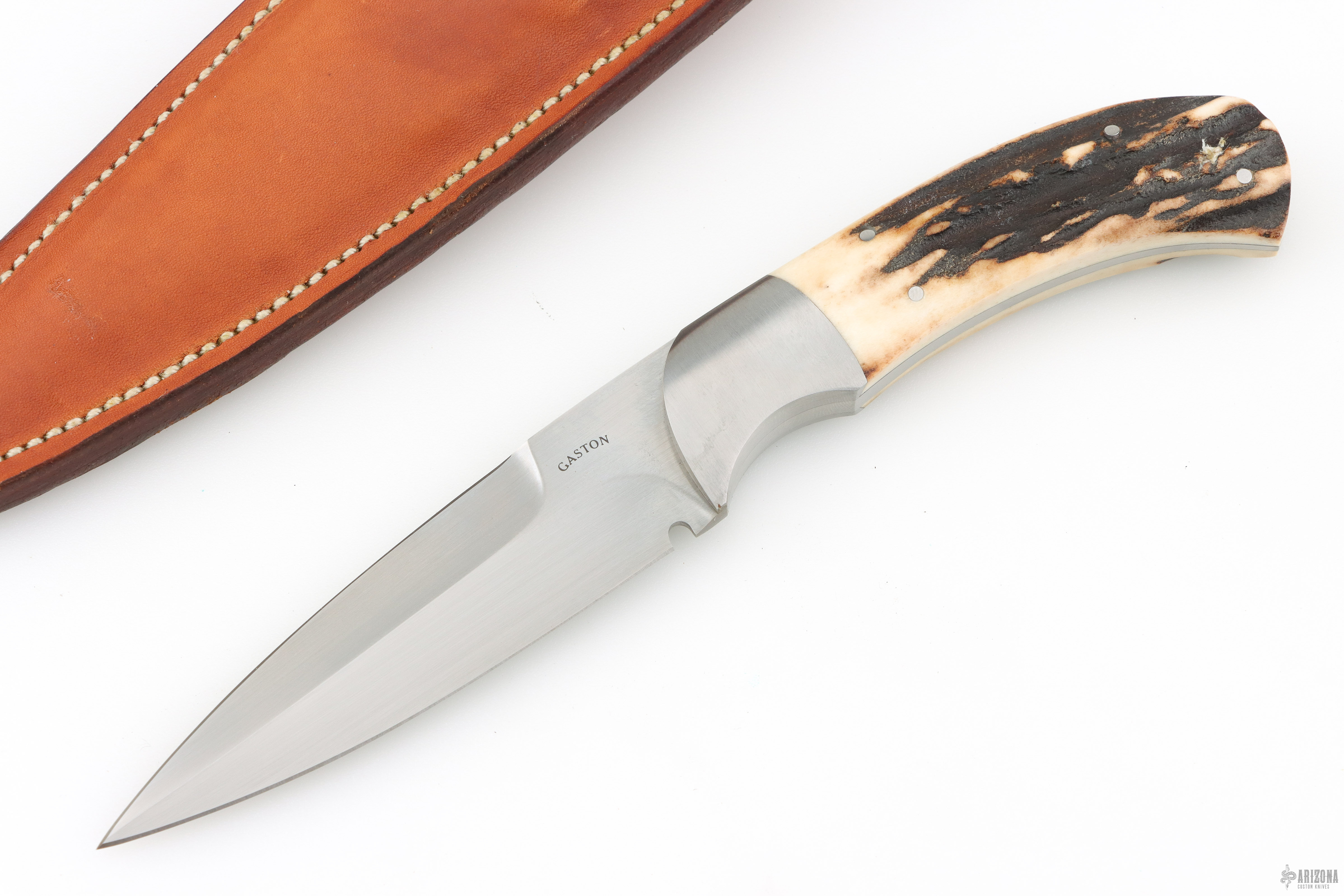Dagger 9 Model 9 Boot Dagger - Stag - Arizona Custom Knives