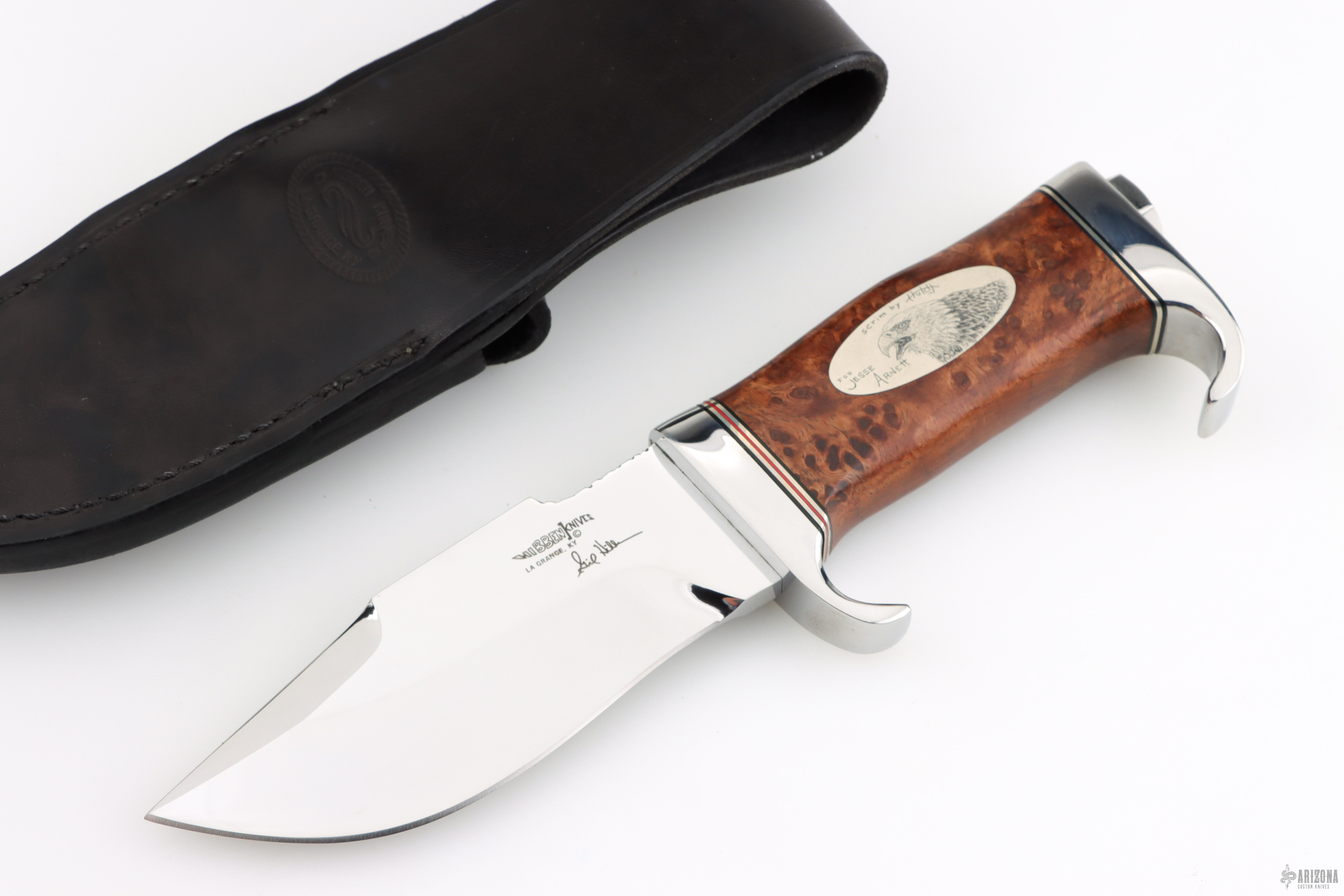 Elmer Keith - Scrimshaw by Hutch - Arizona Custom Knives