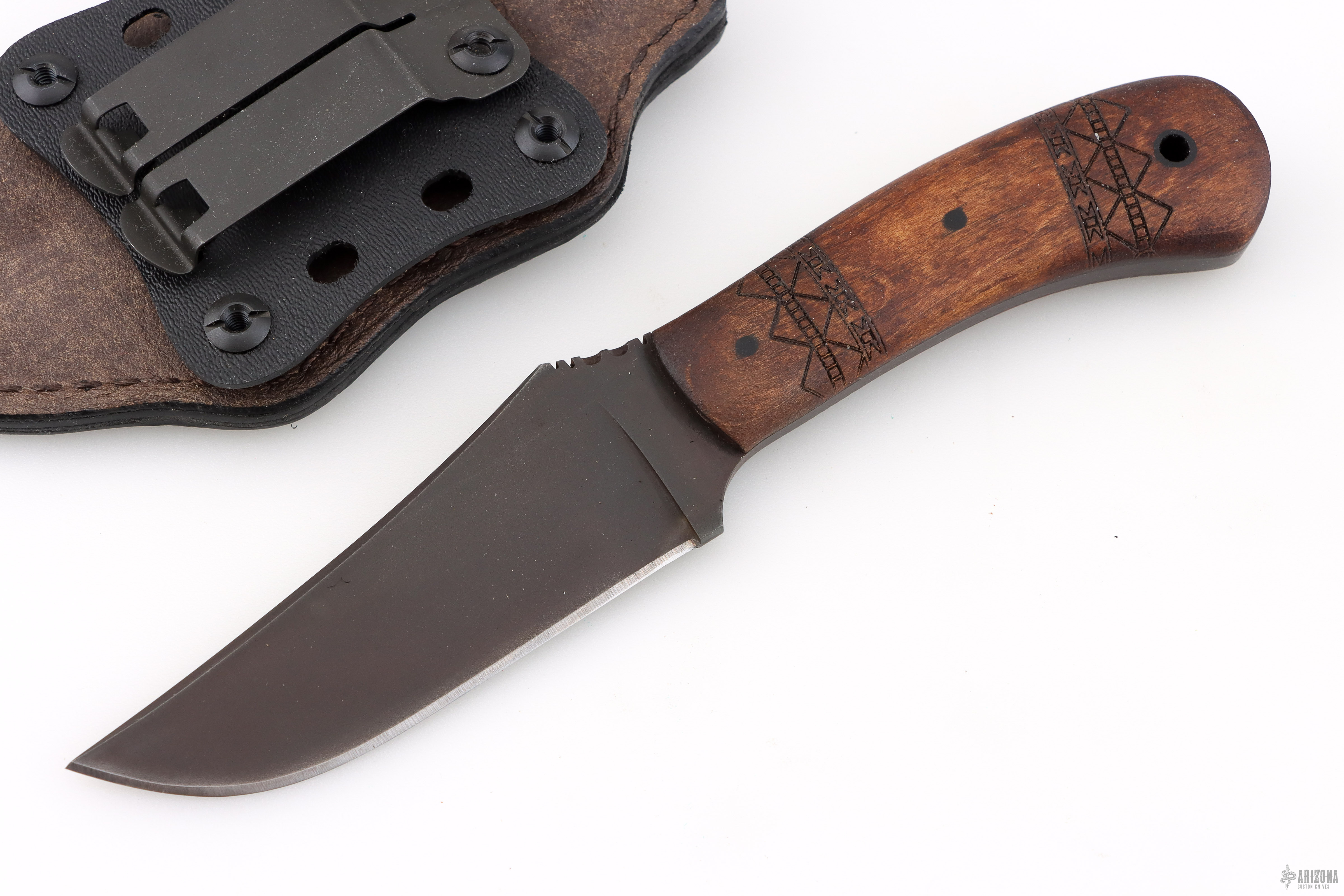 Blue Ridge Hunter - Maple Tribal - Arizona Custom Knives