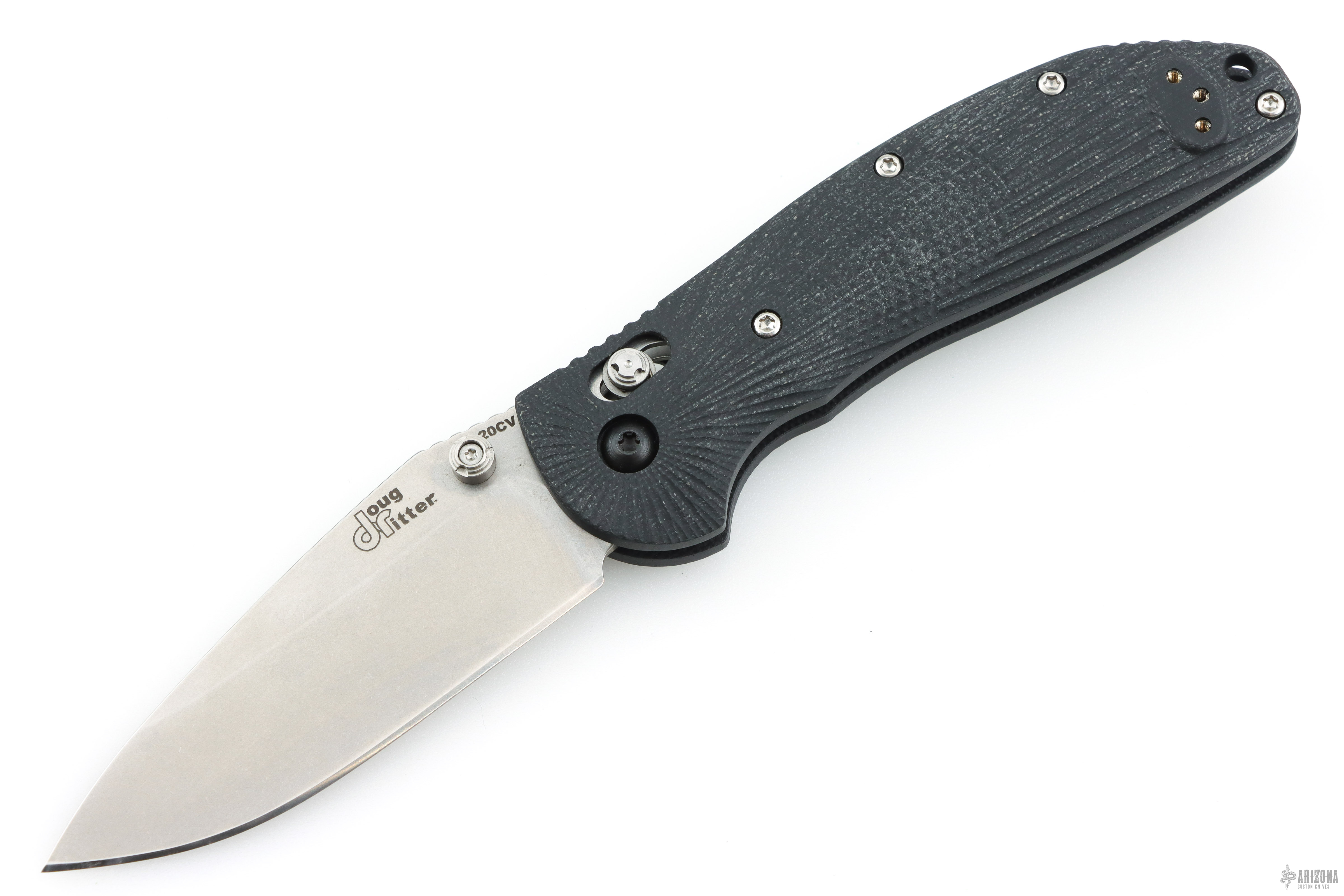 54186-EXLRSK Doug Ritter RSK - Black G-10 - Arizona Custom Knives