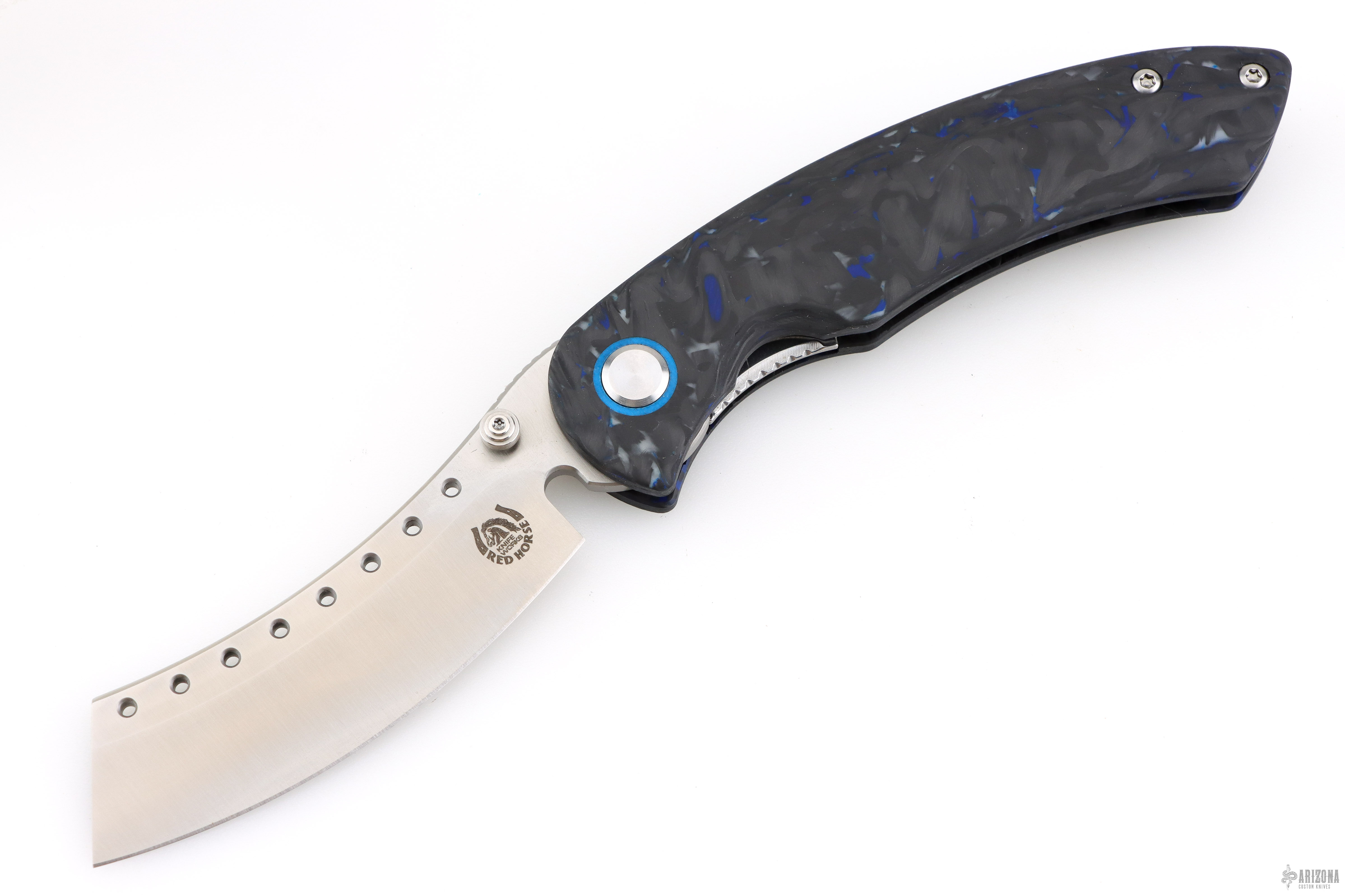 Hell Razor P - Satin and Marble Carbon Fiber - Arizona Custom Knives